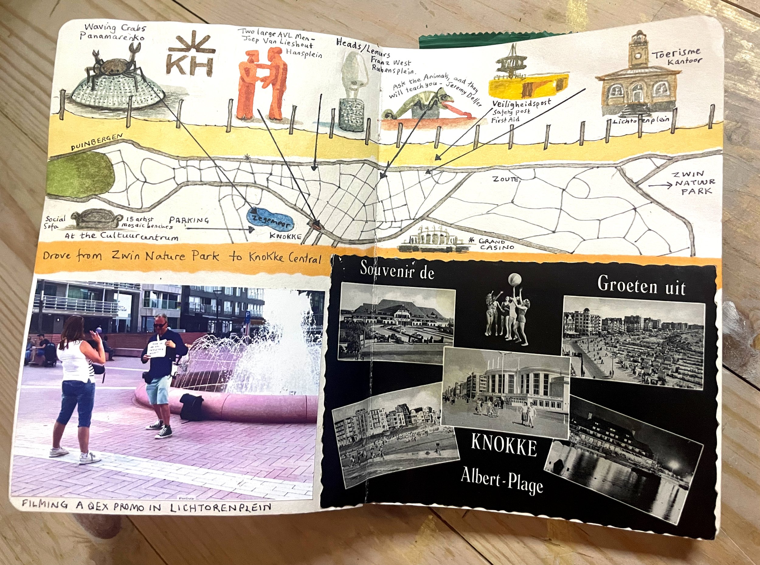 Knokke Heist is an upmarket seaside town on the Belgian coast. There were many sculptures and interesting buildings to visit. 