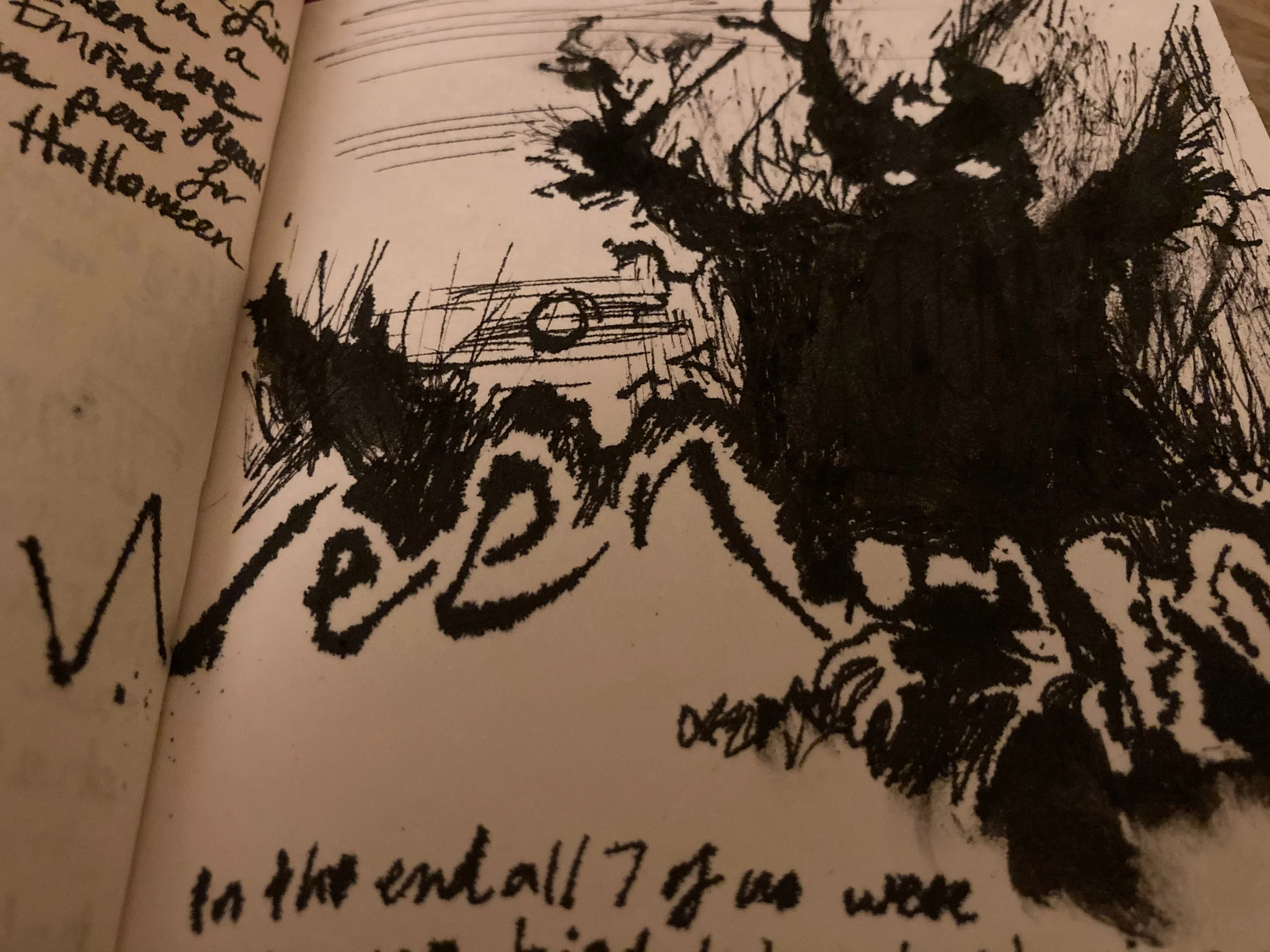 Spooky tree illustration.