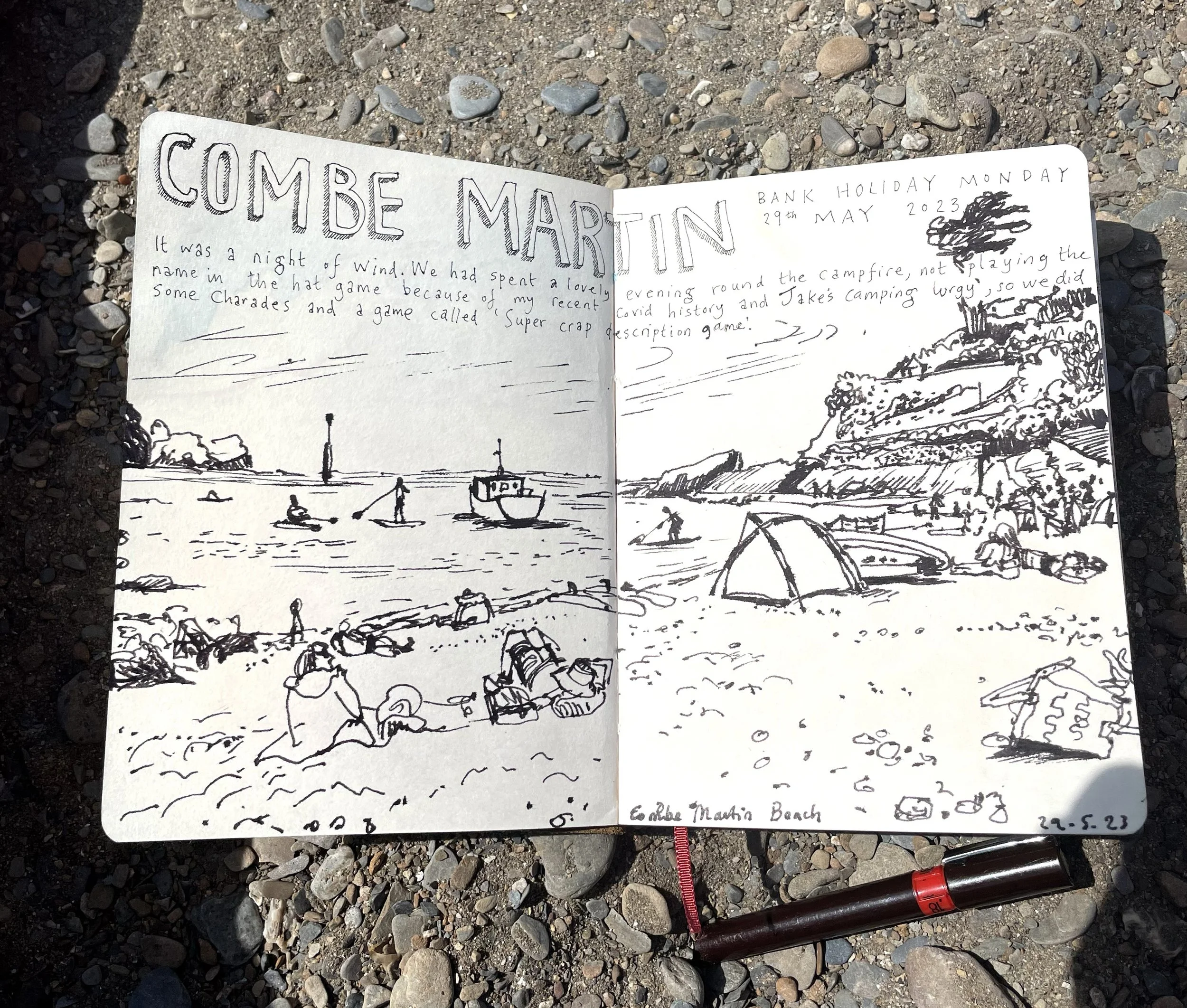 Combe Martin Beach, North Devon, May 2023