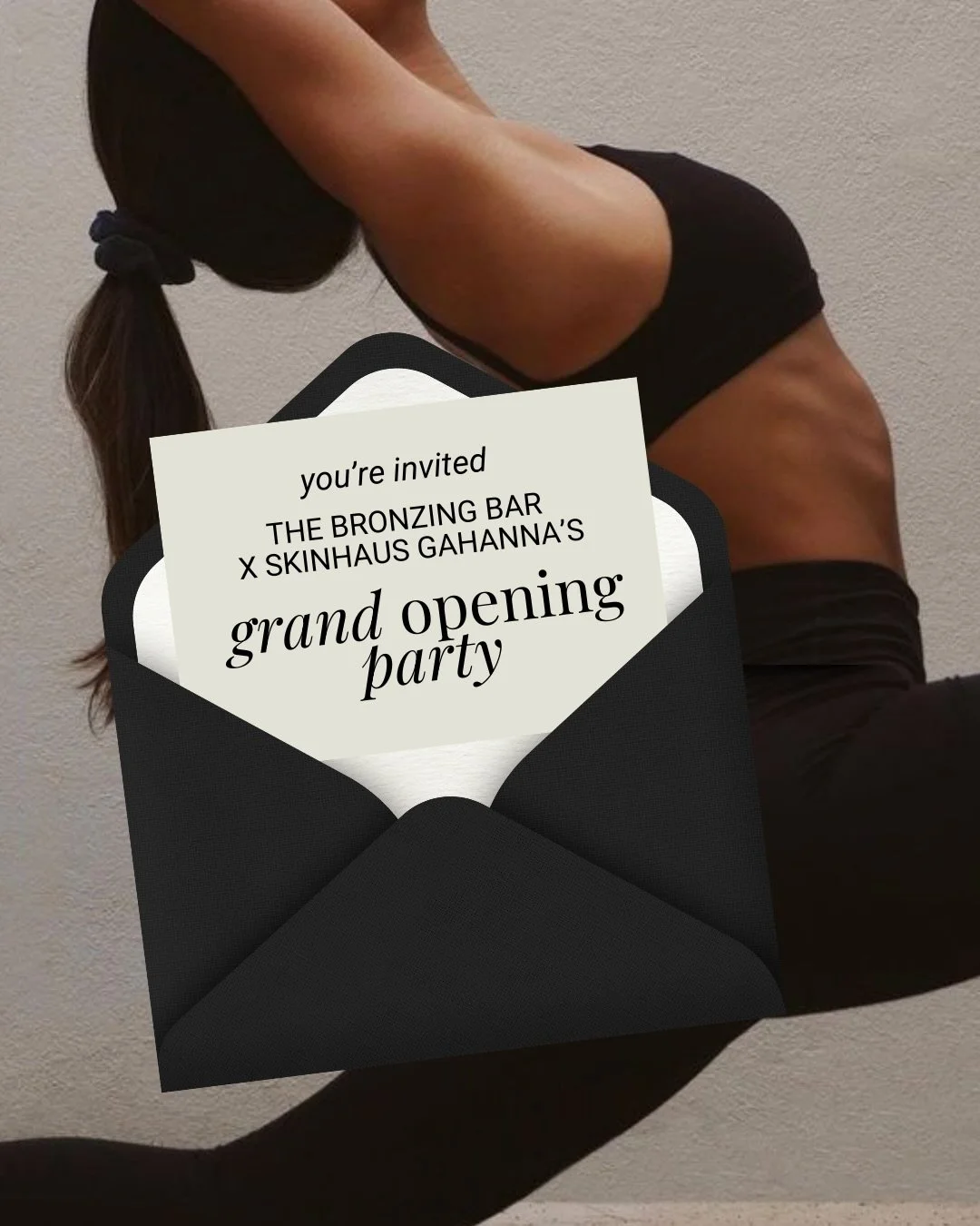 Last call, babe- our Grand Opening Party is this Sunday.

Join us at the brand new Bronzing Bar x SkinHaus Gahanna for a full morning of movement, shopping, bites, and a little bubbly.

Here&rsquo;s what&rsquo;s happening:
&bull; 50-minute workout wi