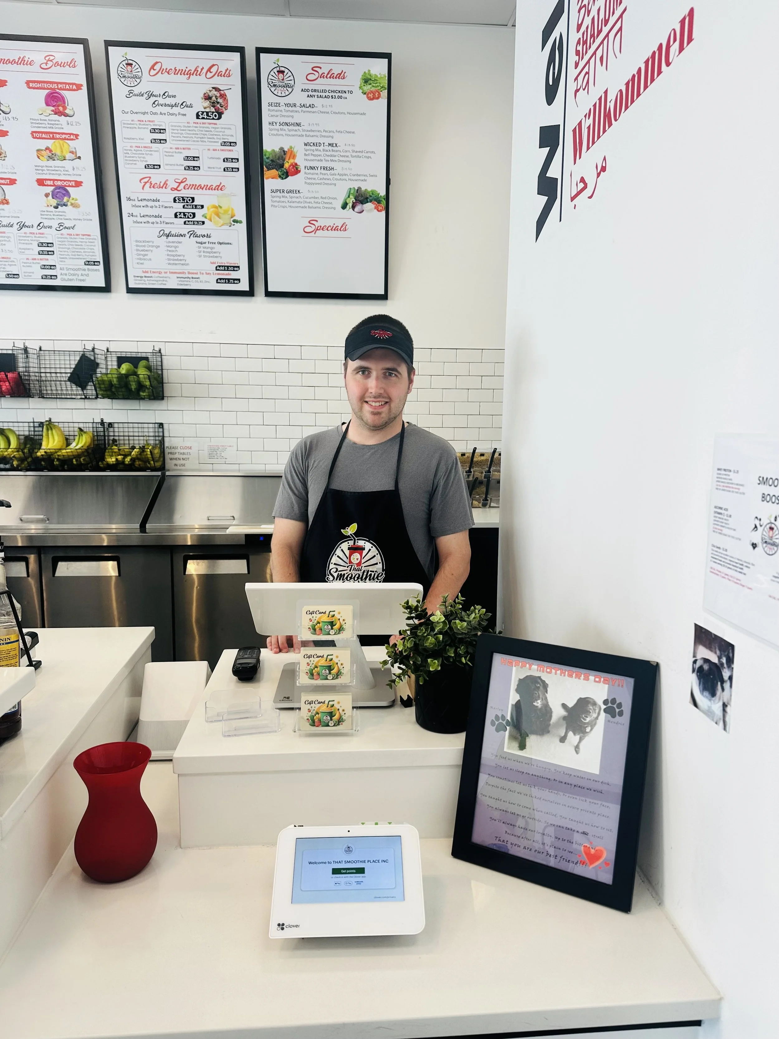 That smoothie place team member