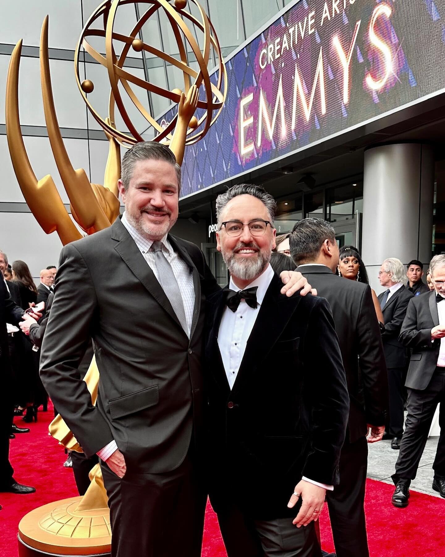 Pinnacle Post founders, Beau Borders and Damian Del Borrello, at the 75th Creative Arts Emmy Awards.

And Beau Borders, Jason Smith, Stefanie Ng, Andrew Moore, Damian Del Borrello and Lindsey Alvarez from The Lord of the Rings: The Rings of Power sou
