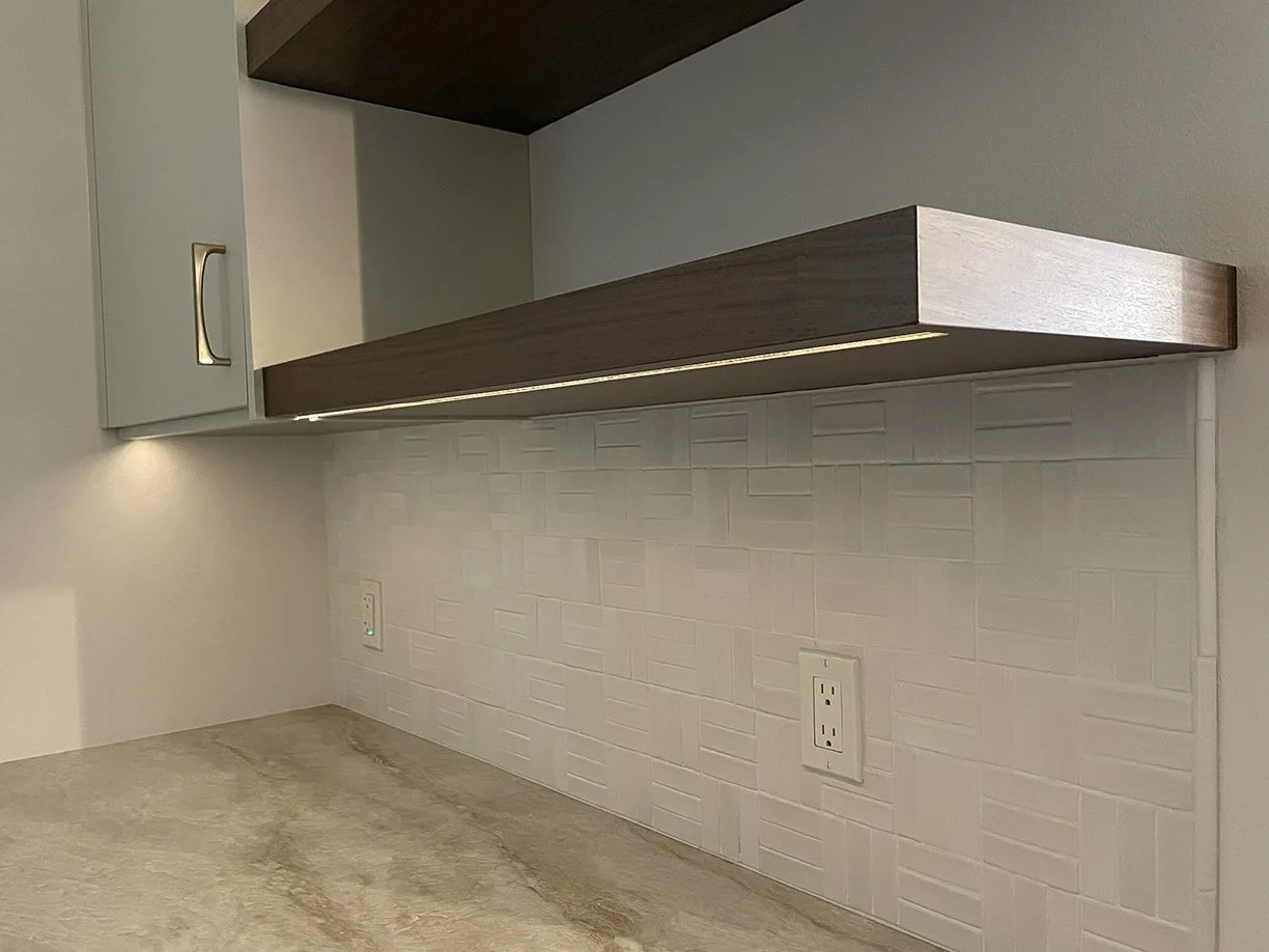 Inset, Undermount Lighting Throughout Kitchen