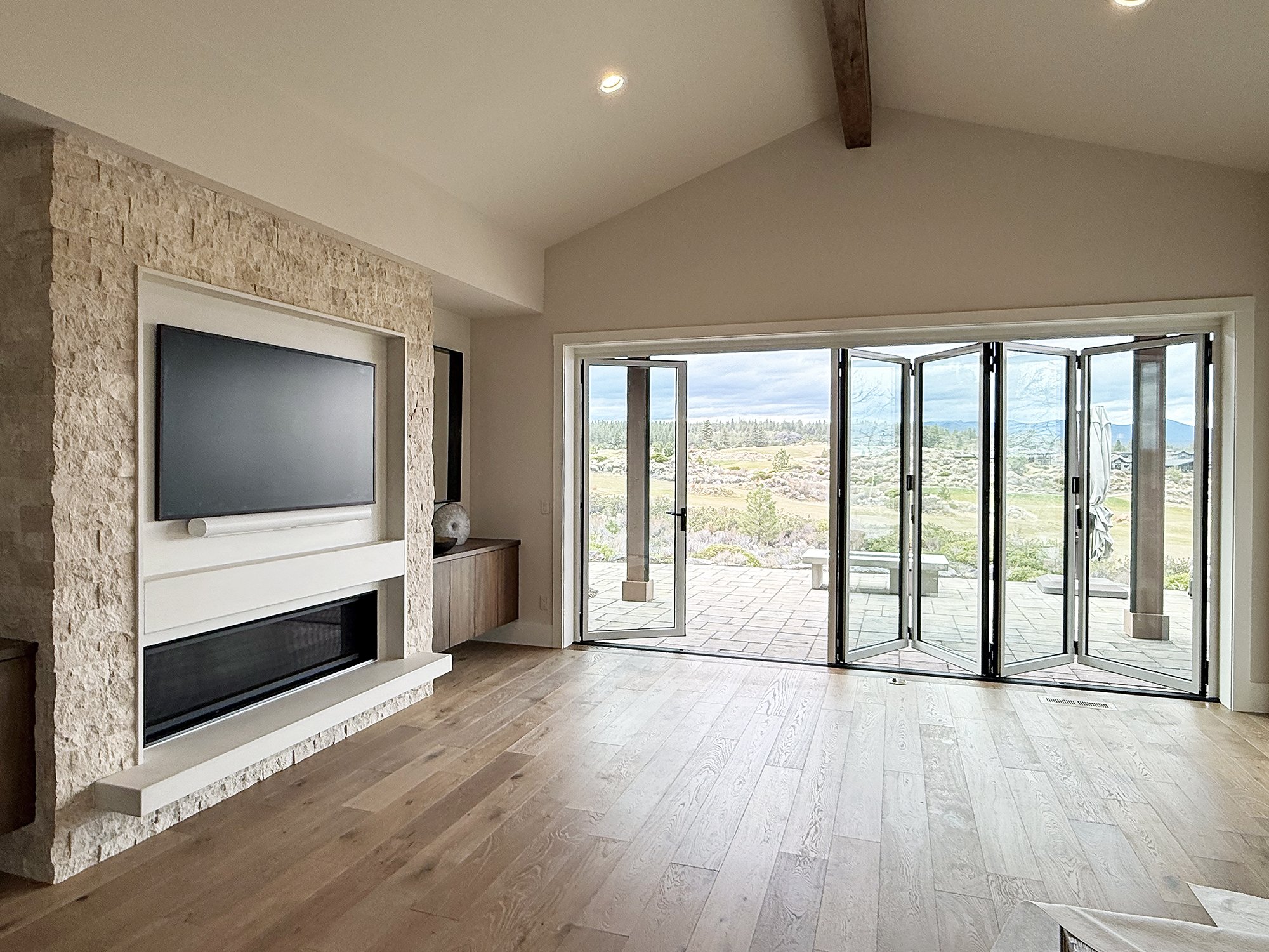 After—Inside View, Nanawall® Panels Opening