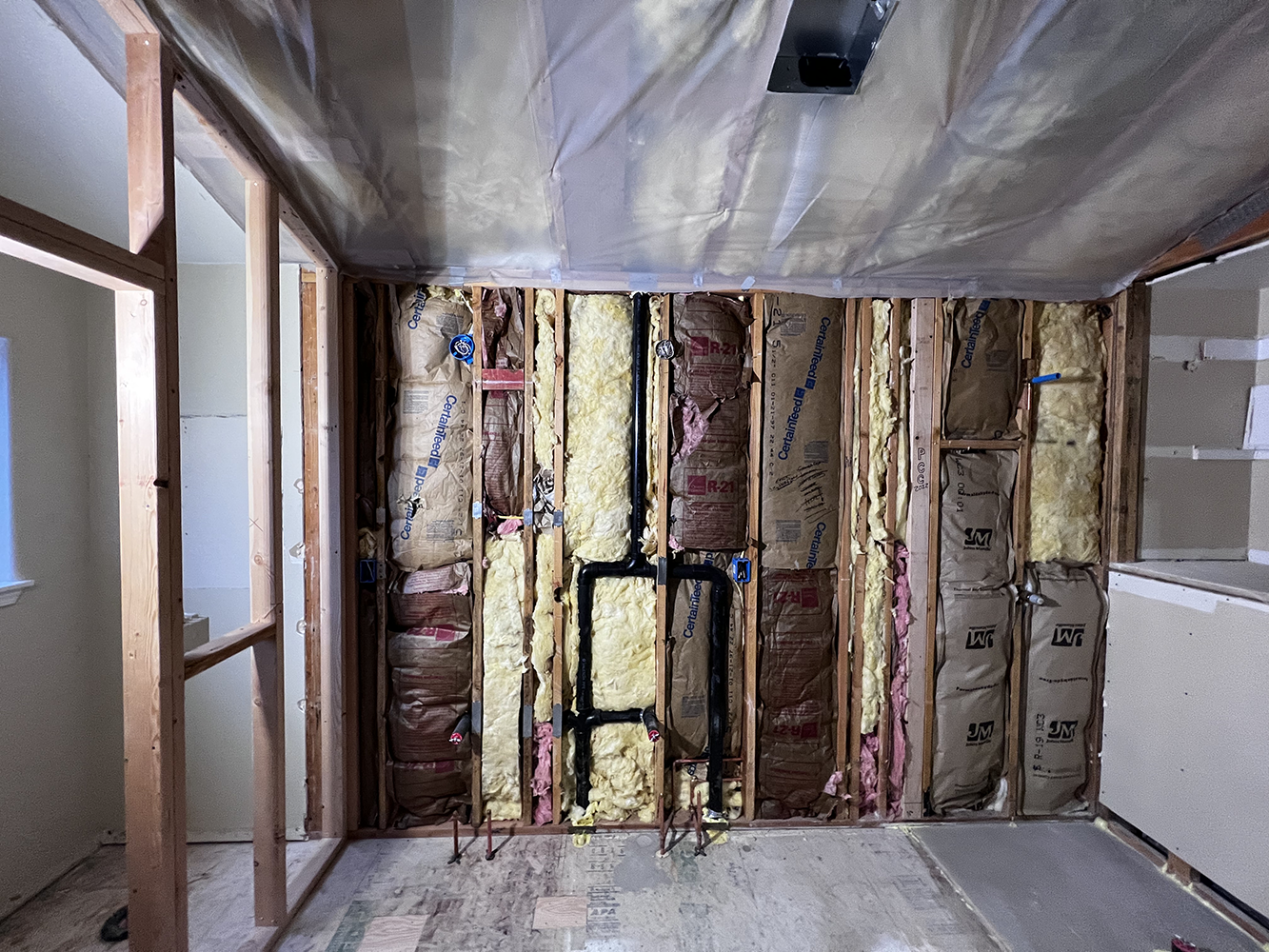 Master Bath—Framing & Insulation