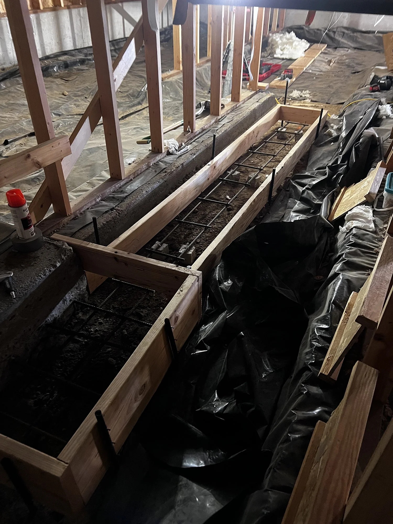 Underhome Footings—Ready for Concrete