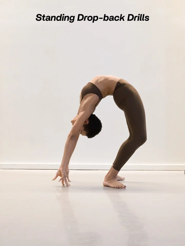 Standing drop-back drills. These are definitely more advanced so if you missed my post on how to warm-up and build your drop-back check it out as that is a great place to start. 

Be patient with the process and move at your body&rsquo;s own rate of 