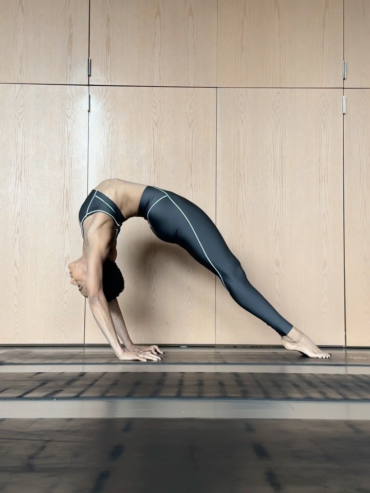 First backbends after hip replacement. These were taken 4 weeks post operation and my fear was very real, all I kept thinking about was don&rsquo;t dislocate your hip! Like anything else that I do, I took it slow and steady, and really listened to my