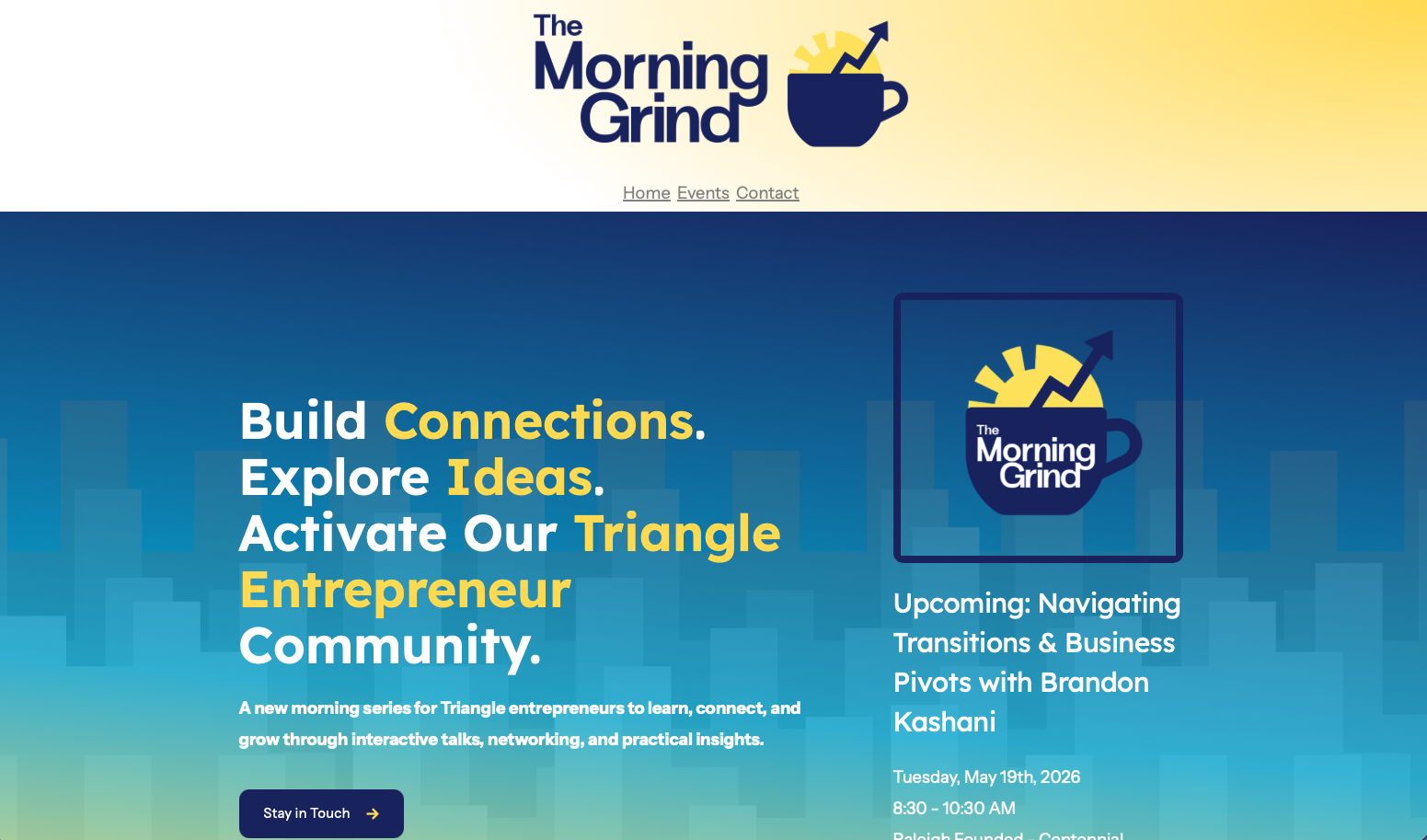 Portfolio: Morning Grind Website