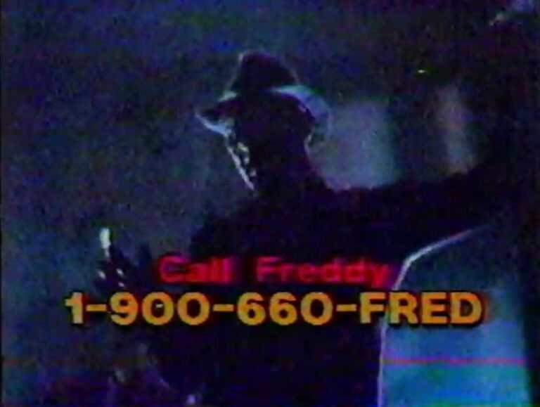 Screenshot from a "Call Freddy" ad