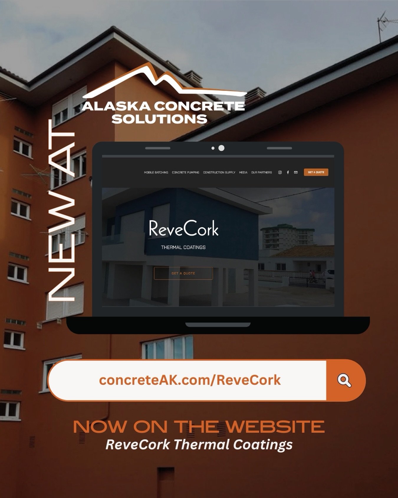 Natural performance meets Alaska durability.

We&rsquo;re excited to add ReveCork spray-applied cork coating systems to the ACS construction material supply lineup &mdash; now live on our website.

Developed for energy efficiency, moisture control, a