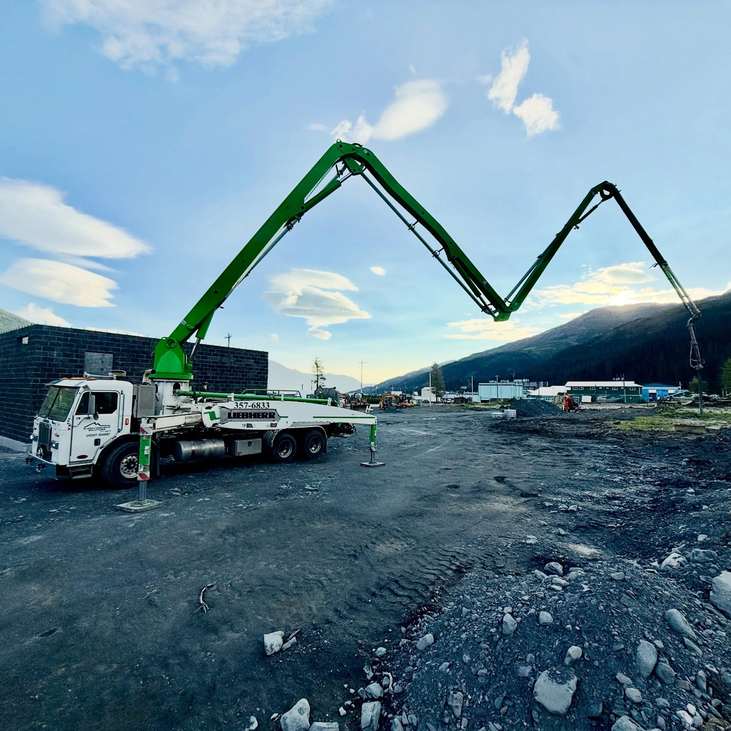 Our ACS pump crew is on site today helping bring a new City of Whittier well house to life. In a community surrounded by some of Alaska&rsquo;s most spectacular water, it seems only fitting that today&rsquo;s pour is supporting the infrastructure tha