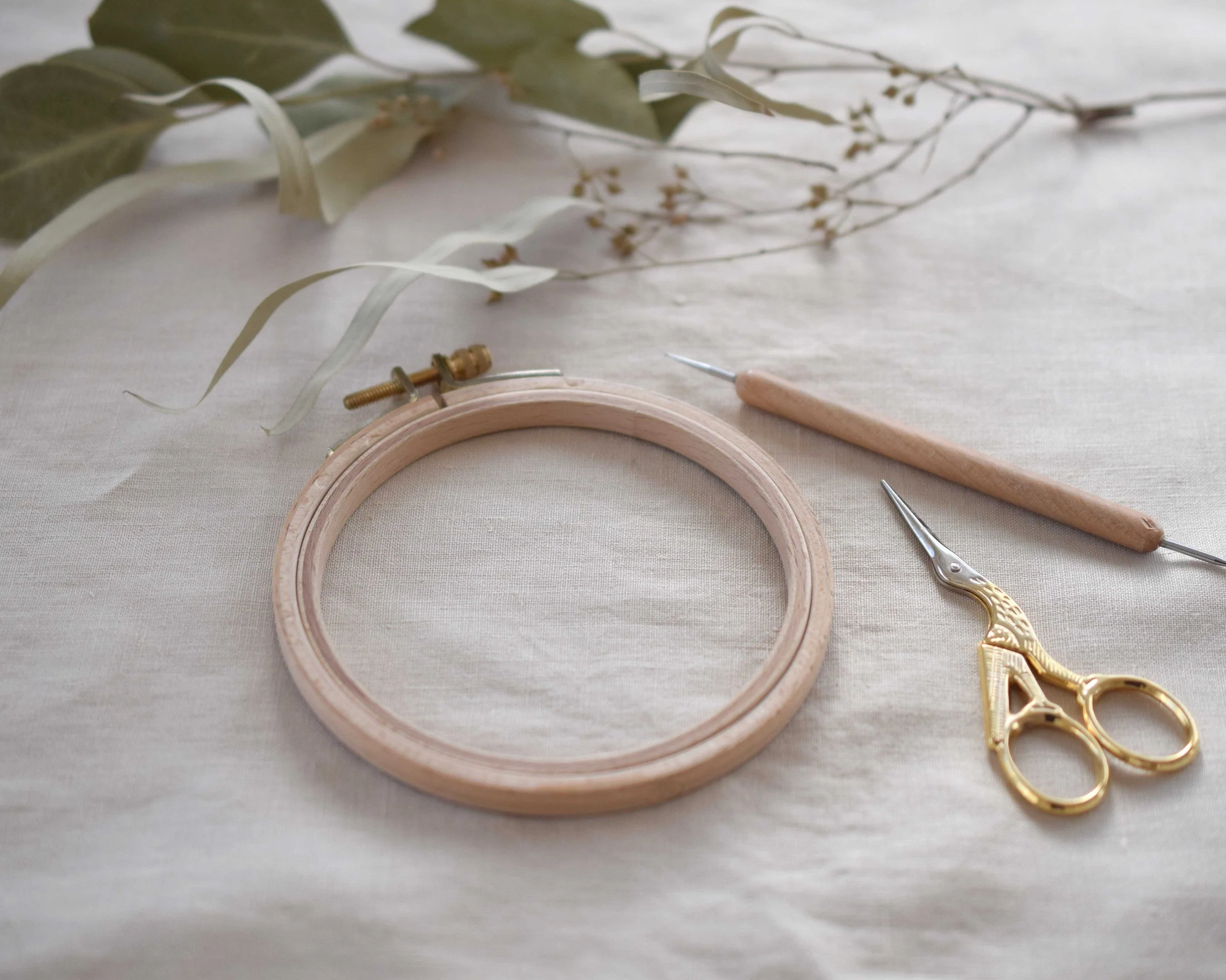 刺繍枠の使い方