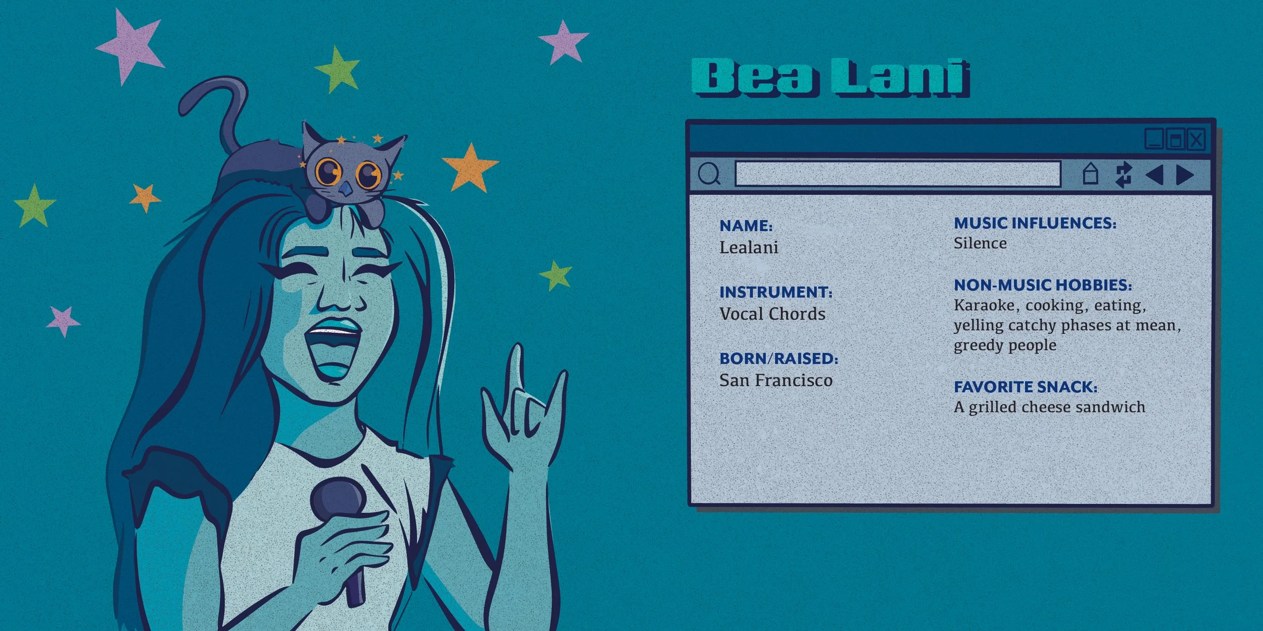 Album Art Booklet - Artist Bio Bea Lani