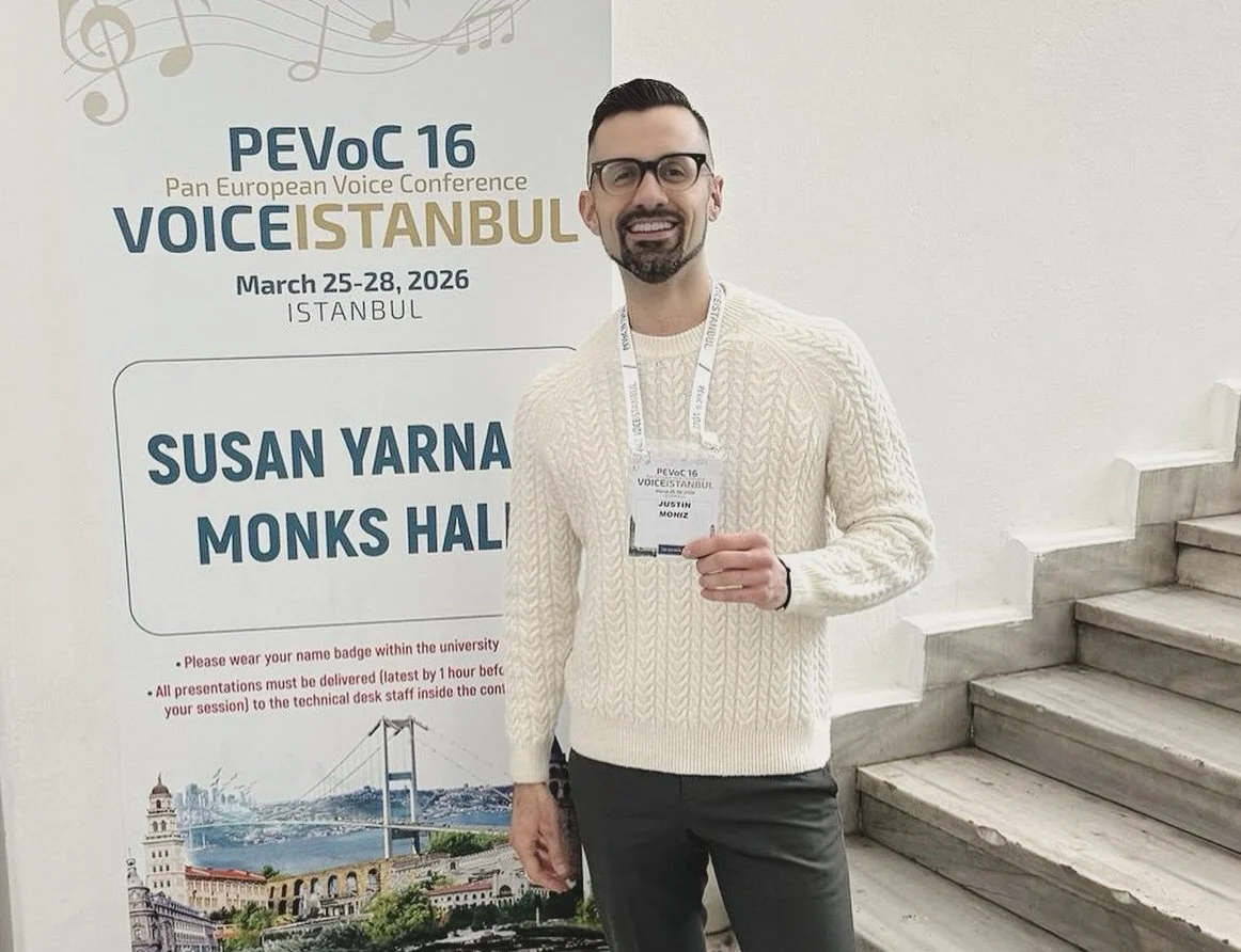 Justin presents research at Pan-European Voice Conference
