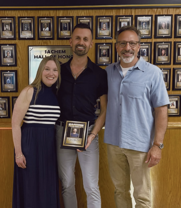 Justin inducted into Sachem Wall of Honor