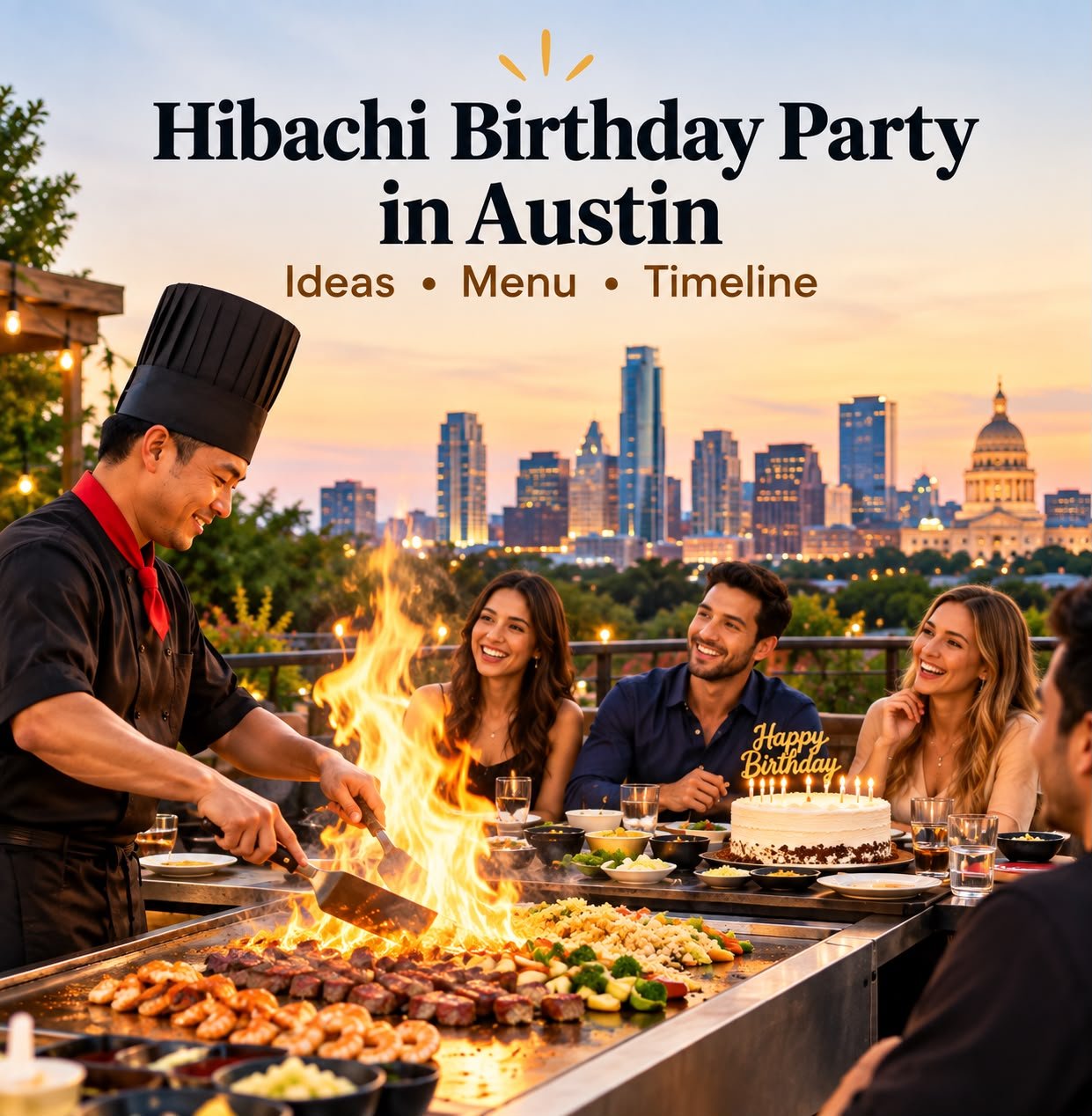 Hibachi Birthday Party in Austin: Ideas, Menu &amp; Timeline