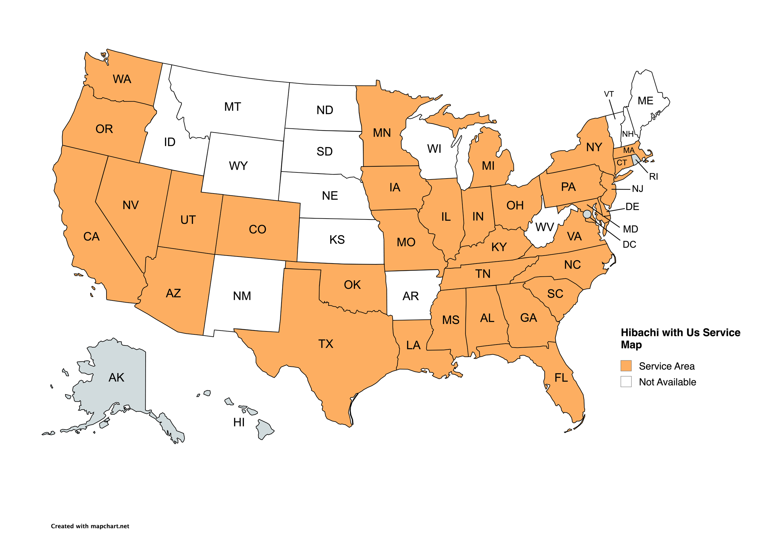 Hibachi at Home Nationwide Service