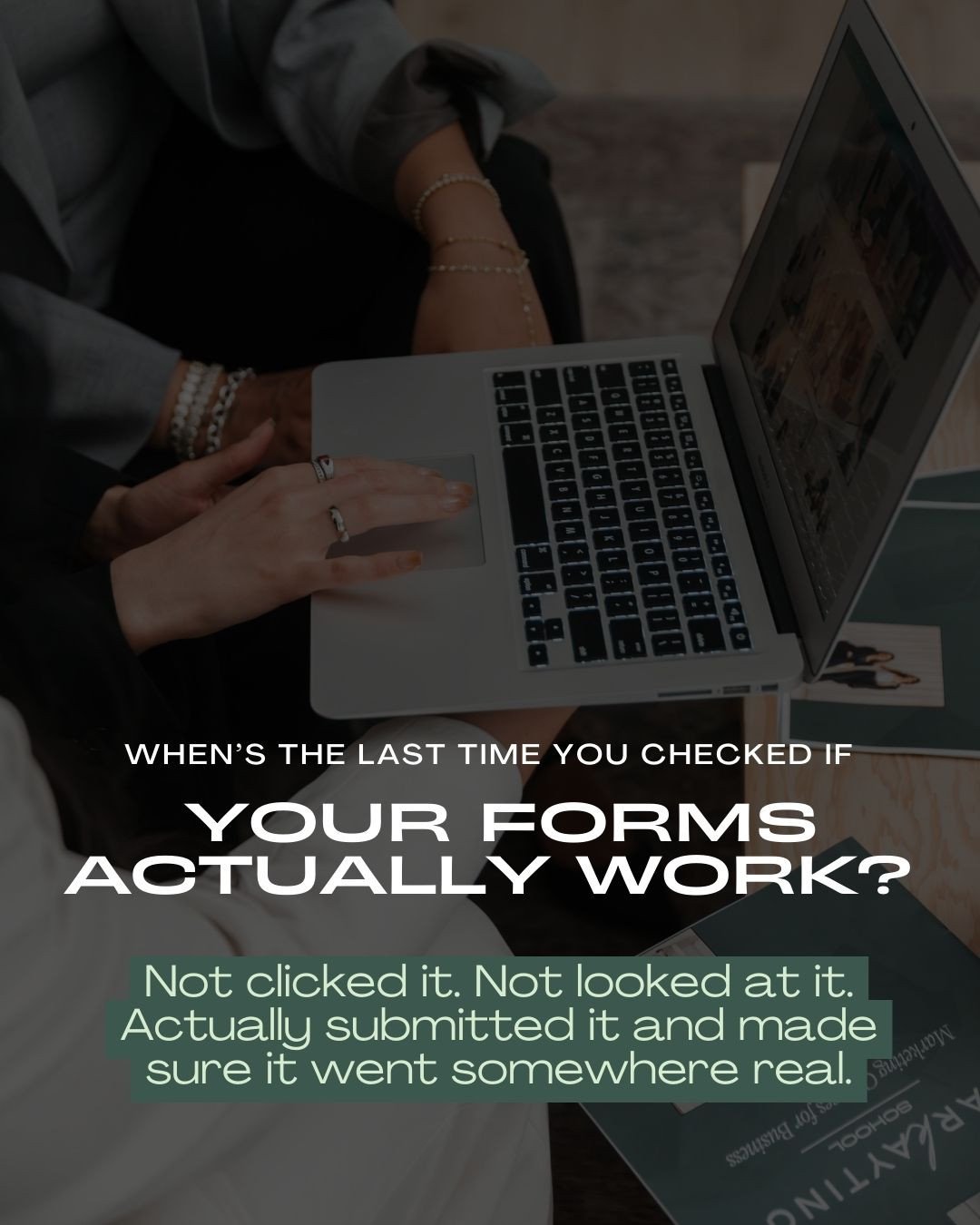 Be honest for a second.⁠
⁠
When&rsquo;s the last time you actually filled out your own contact form?⁠
⁠
Not clicked it.⁠
Not looked at it.⁠
Actually submitted it and made sure it went somewhere real.⁠
⁠
This is one of the most common (and expensive) 