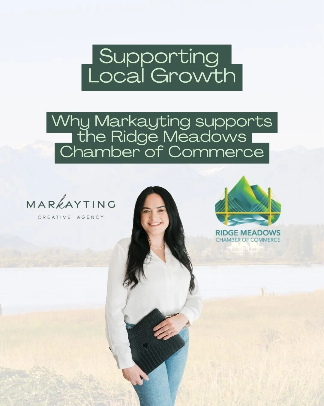 We&rsquo;re proud to support the Ridge Meadows Chamber of Commerce. ⁠
⁠
Kaylesha serves on the Board of Directors, and Markayting is a Premier Partner, not because it looks good on paper, but because this organization genuinely shows up for local bus
