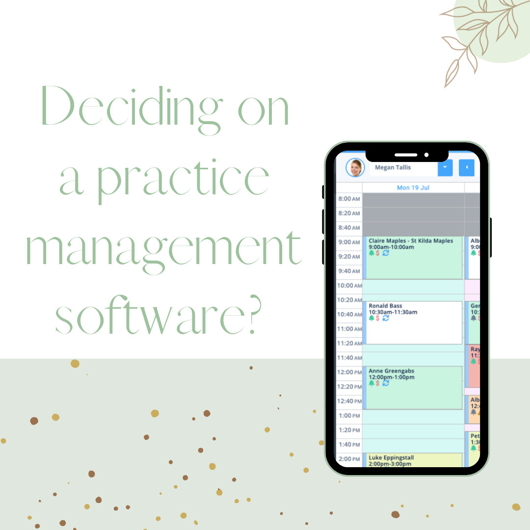 How do you decide on a practice management software? ​​​​​​​​
​​​​​​​​
Arguably one of the most difficult decisions in starting a private practice. You might decide based on payment systems, document storage or just because you heard it's a good syst