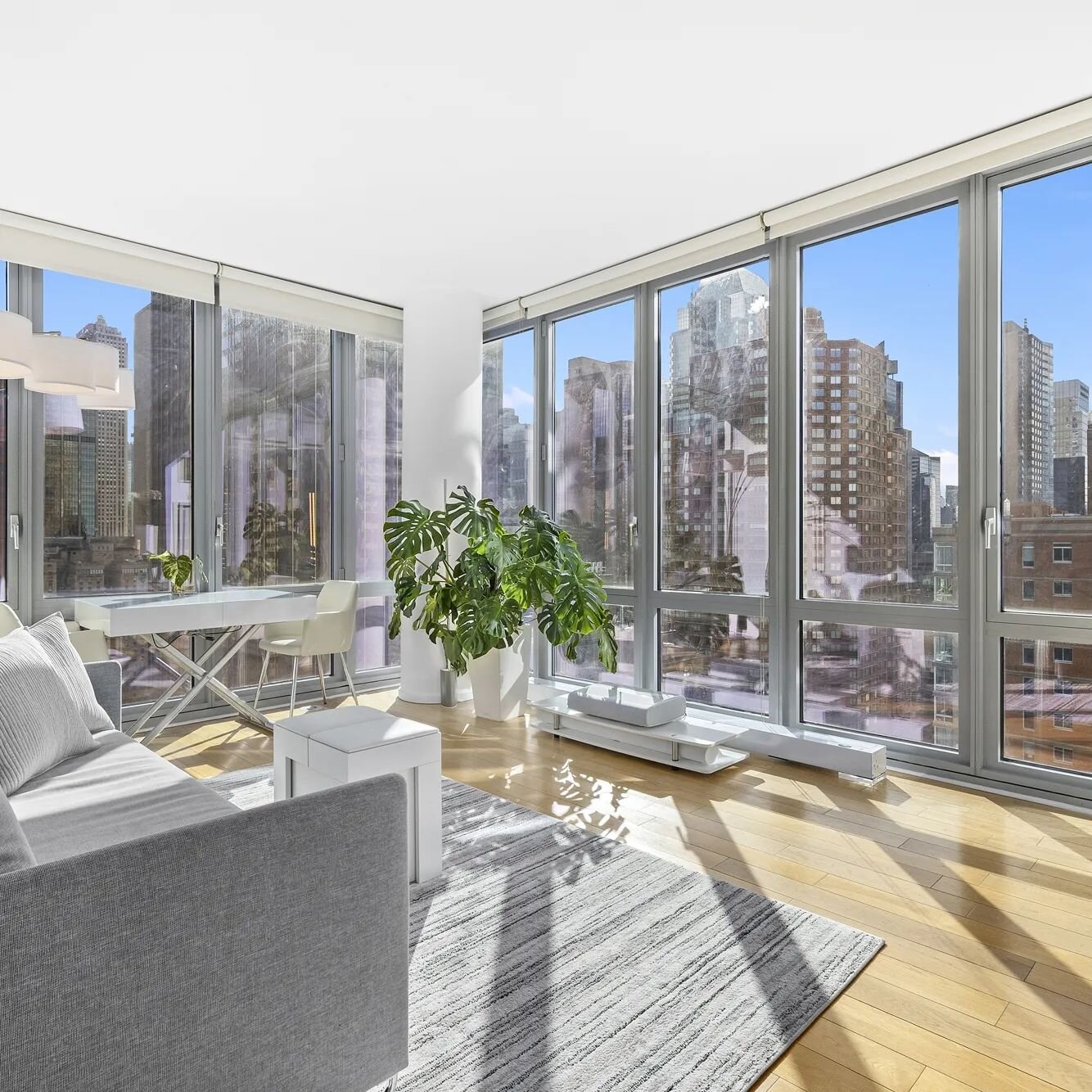 What a view! Just listed a huge 1 bed 1.5 bath for rent in Midtown West - 310 West 52nd Street 25A. Asking 5750/month No Fee!