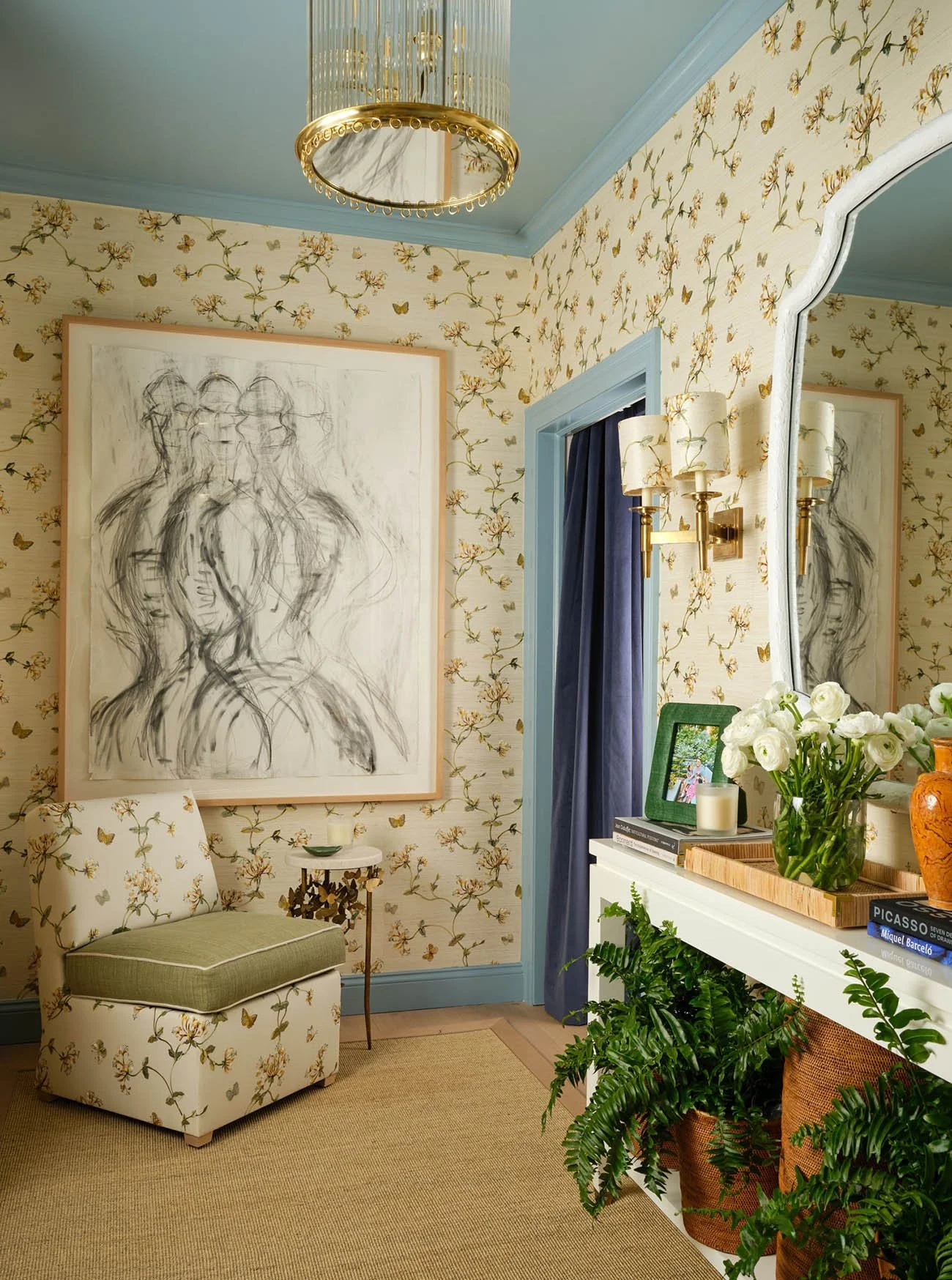 Palm Beach coastal chic interior design at Kips Bay