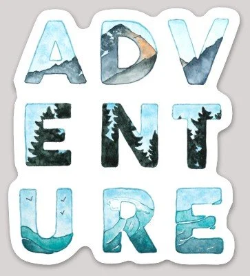 Adventure Die Cut Sticker