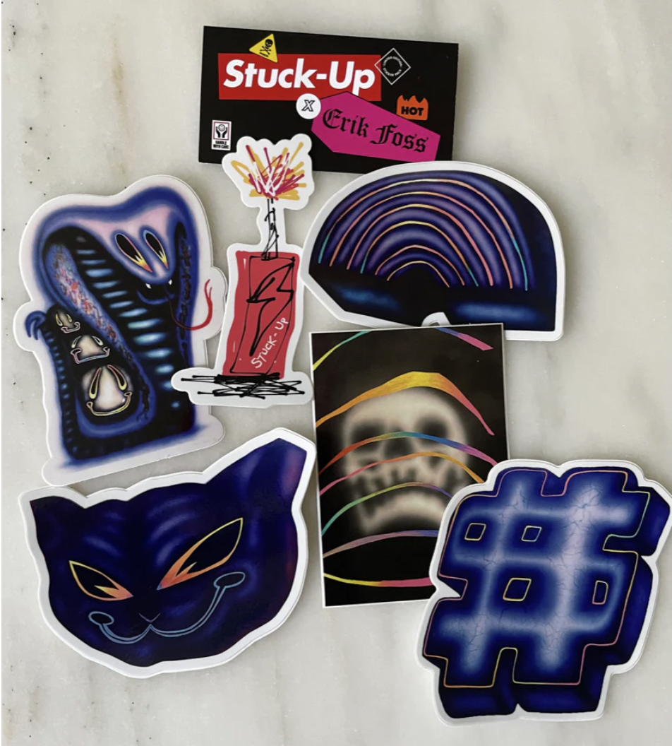 ERIC FOSS x STUCK-UP Sticker Set