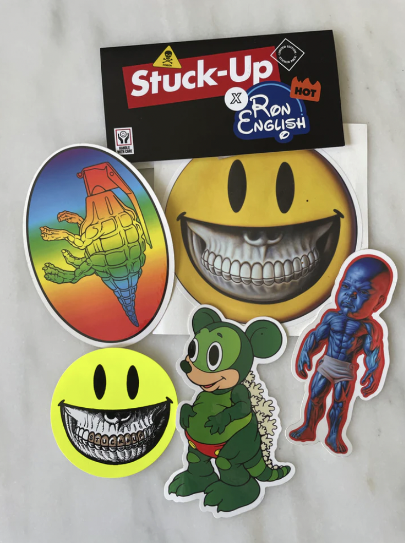 Ron English x Stuck-Up Sticker Set