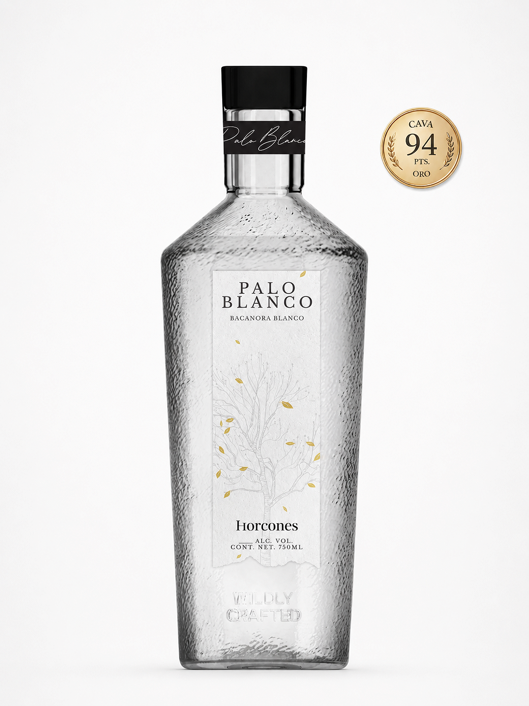 Botella de Bacanora Palo Blanco de Sonora con medalla  Oro 94 puntos CAVA