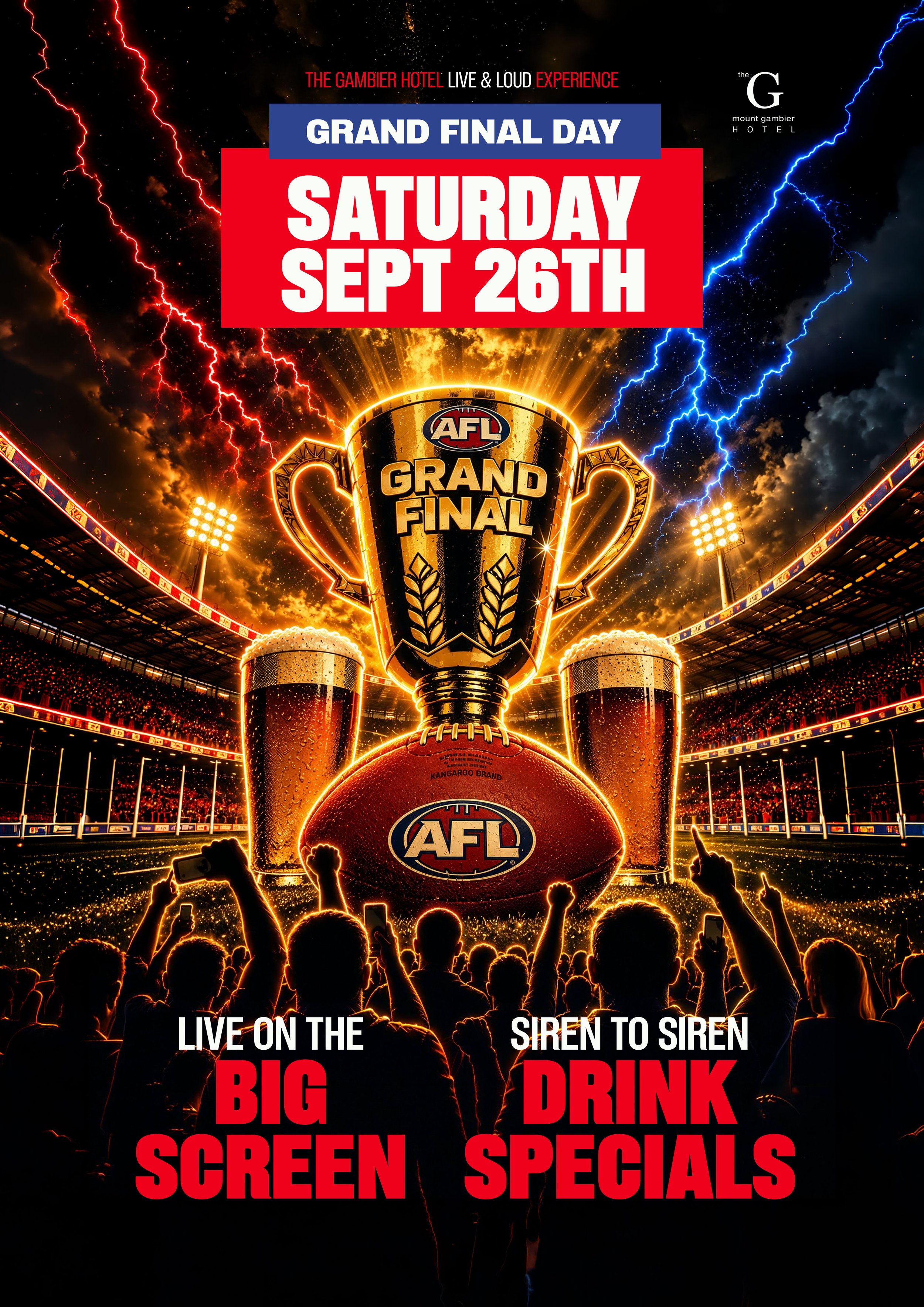 AFL Grand Final 2026 Mount Gambier Hotel