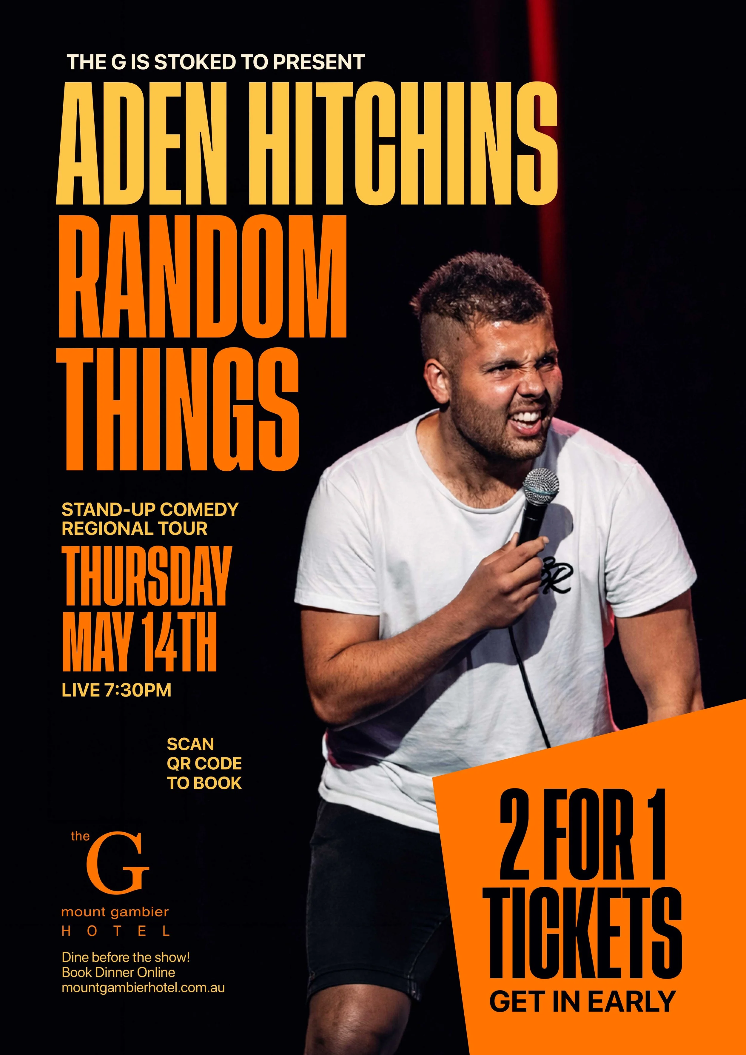 Aden Hitchins: Random Things 2026 Tour – Live at the Mount Gambier Hotel