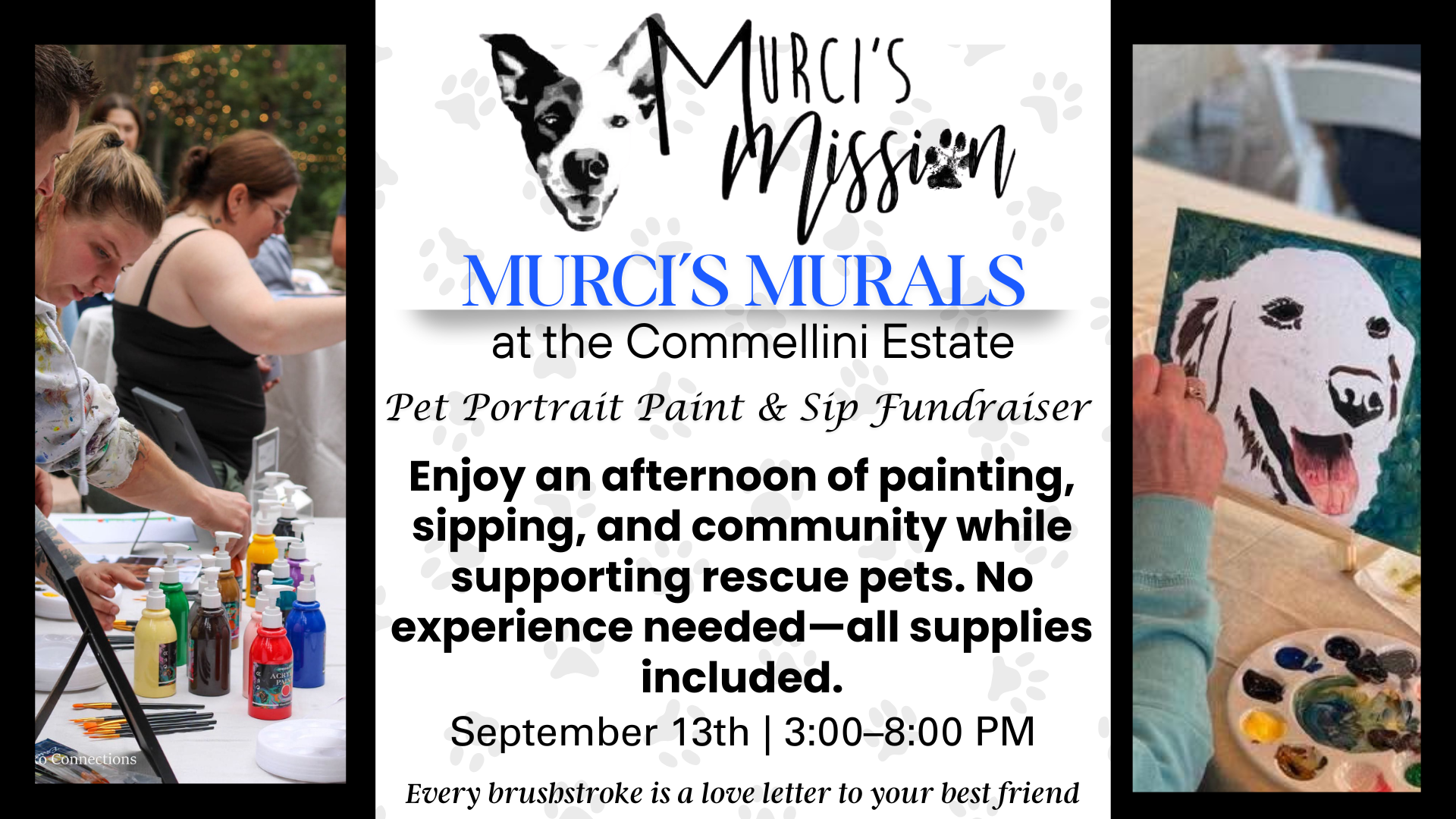 Murci’s Murals - Paint Your Pet at the Commellini