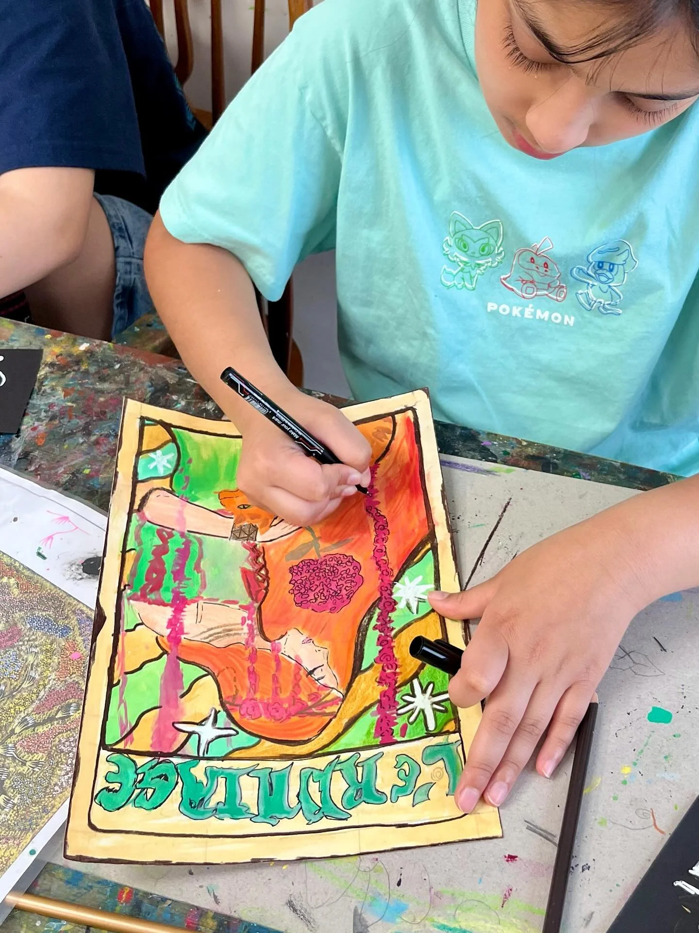 Art Nouveau Inspired Portraits + Creative Branding
This week, our students dove into the flowing, decorative world of Art Nouveau &mdash; a style known for its graceful lines, organic shapes, and intricate details. Inspired by artists like Alphonse M