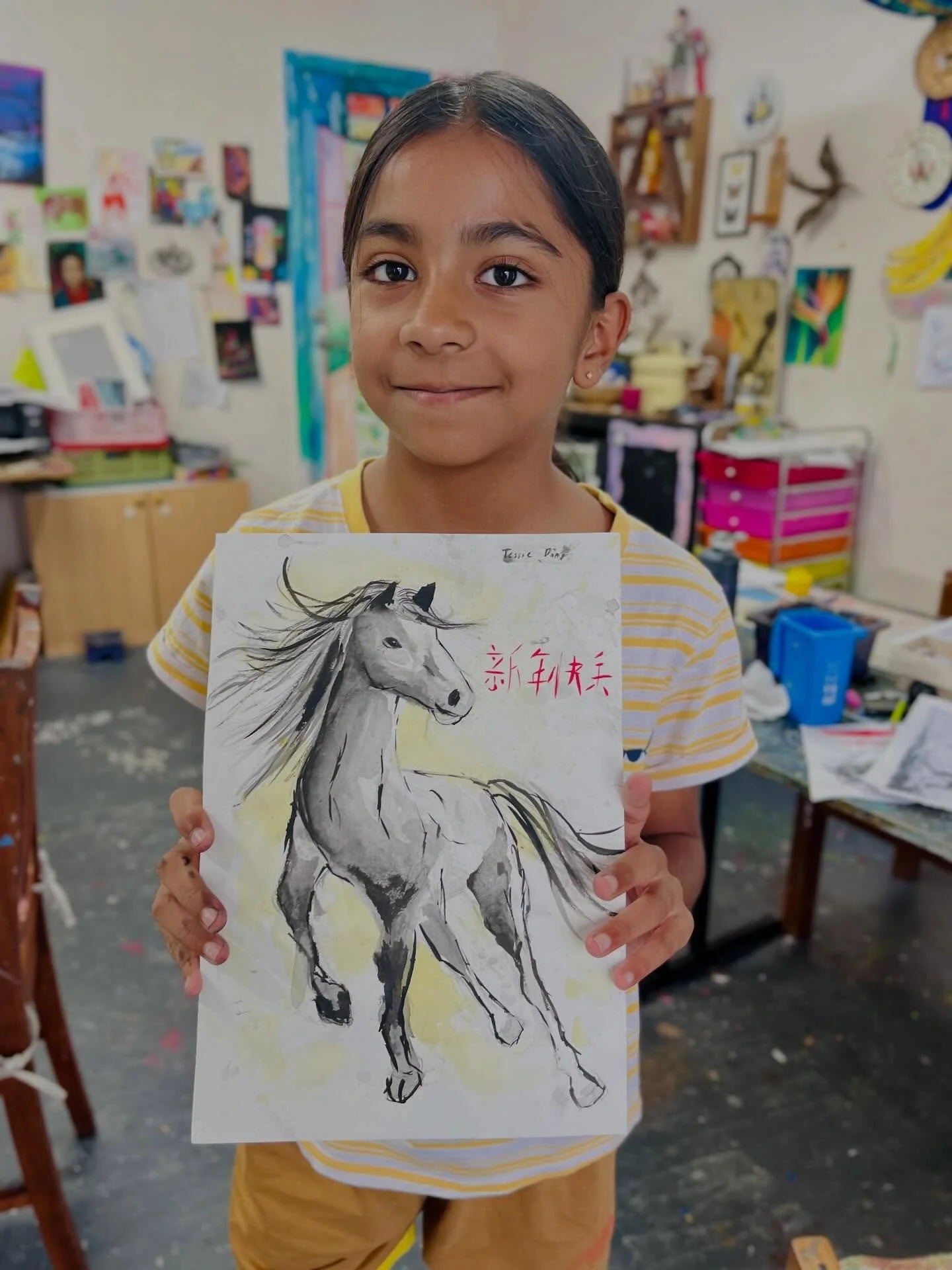 This week our young artists took on a BIG challenge &mdash; creating Fire Horse artworks for Lunar New Year using ink! 

Horses are already one of the hardest animals to draw &mdash; capturing their movement, strength, and proportions takes real focu