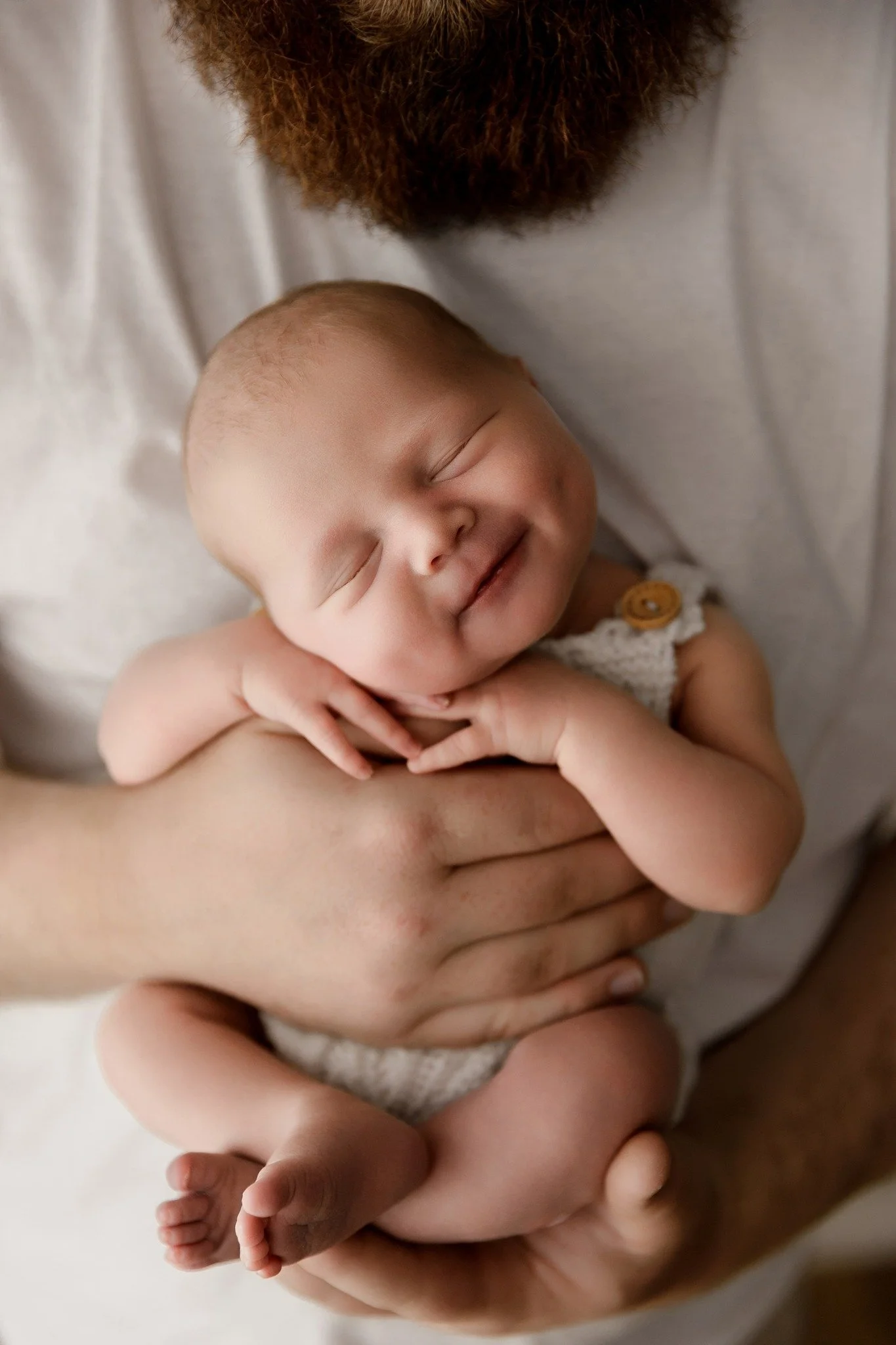 I will never NOT be obsessed with lil baby smiles..

Even if they're "just wind"

Nope. They're real! 

But.. Give me dimples too..

Oh man! Swooooooon!

I mean look at this dreamy lil dot!! So smooshable!

I really do have the best job in 