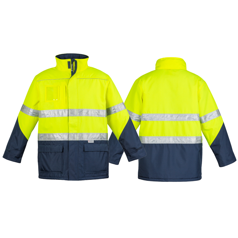 ZJ350_Yellow_Navy_Front_Back_Syzmik_SunSafe_Australia.png