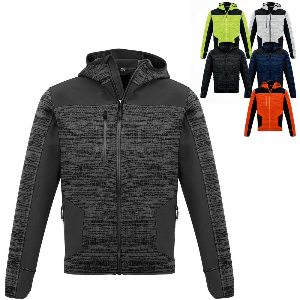 Syzmik Workwear Reinforced Full Zip Streetworx Knit Hoodie ZT360 MySite Safety