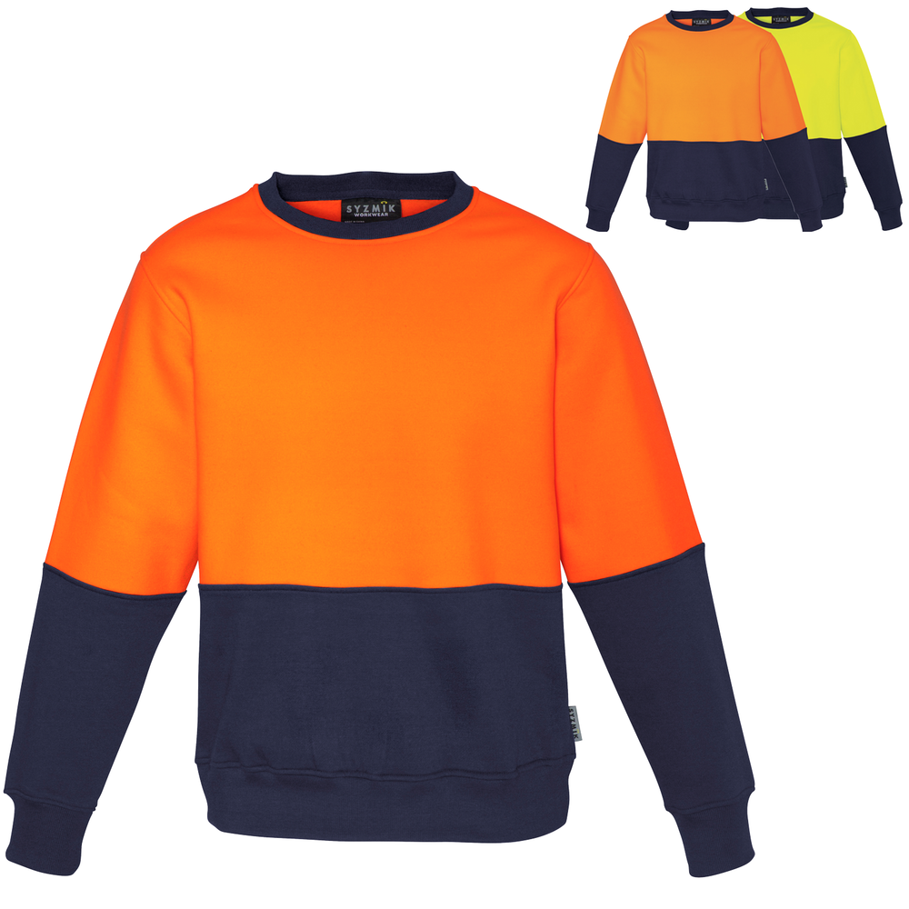 Syzmik Workwear Unisex High Visibility Crew Sweatshirt ZT475 MySite Safety