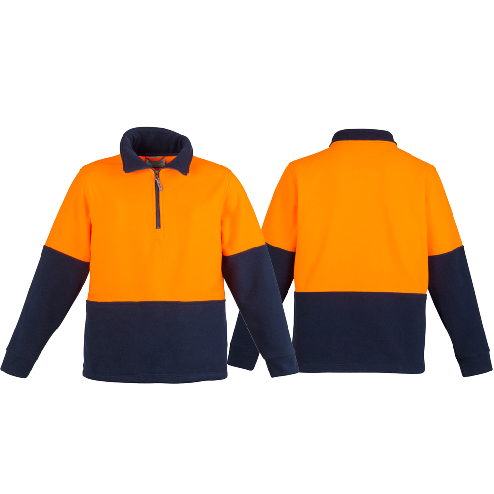 ZT460_Orange_Navy_Front_Back_Syzmik_SunSafe_Australia.png
