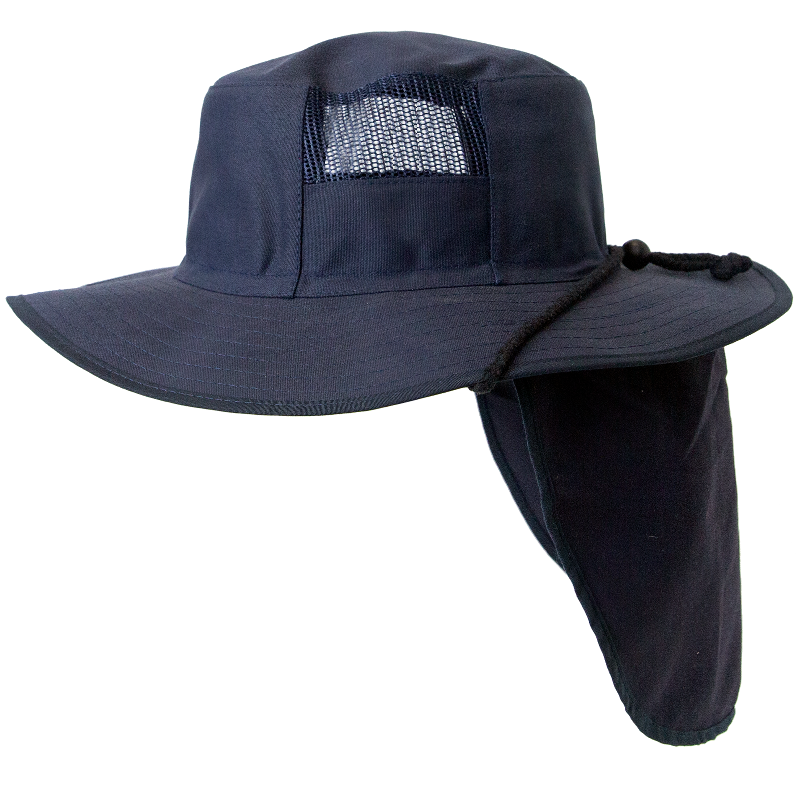 Breeze_Mesh_Hat_With_Flap_Cover_Navy_Blue_Side_Web_Safety_Products_Australia