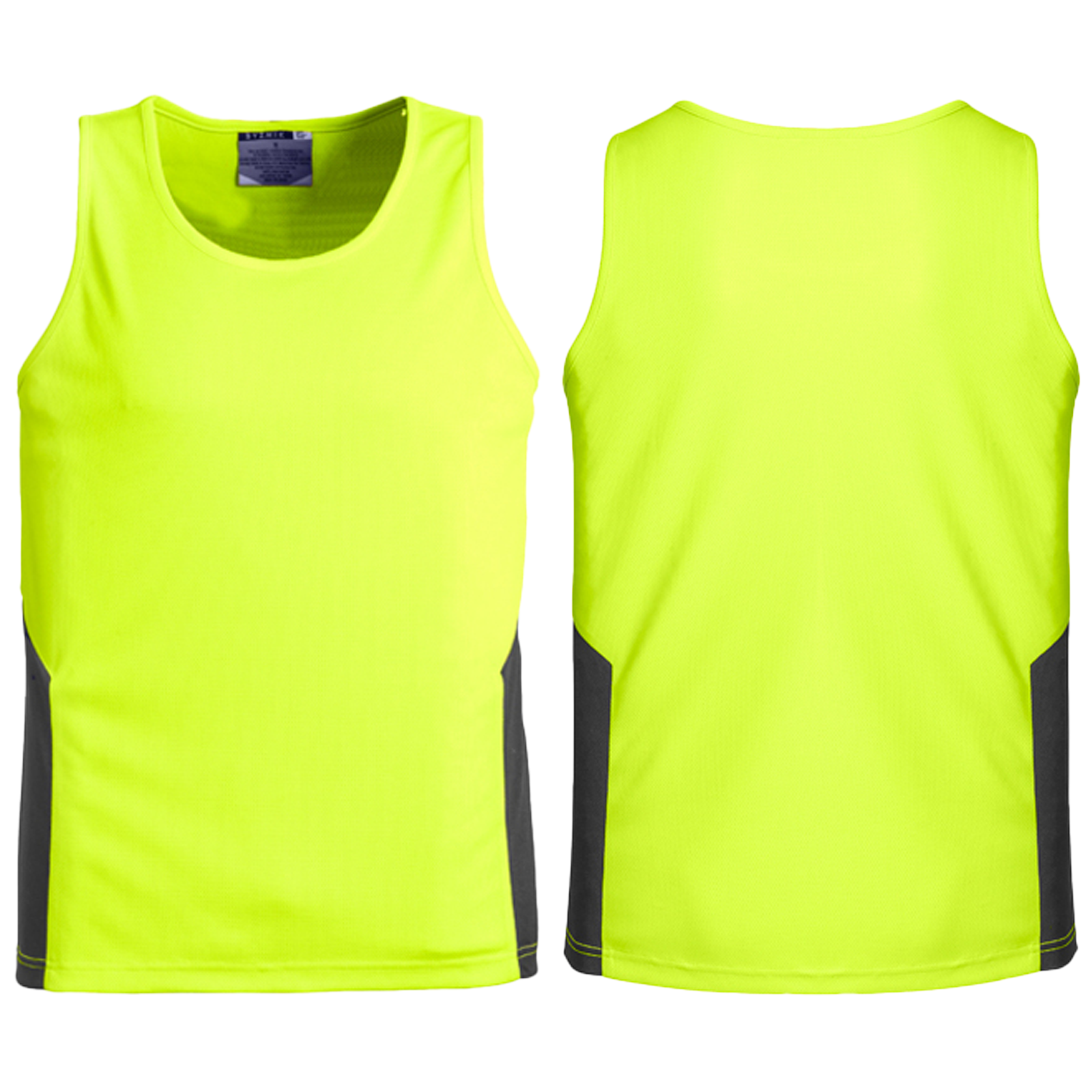 ZH239_Yellow_Charcoal_Front_Back_Syzmik_SunSafe_Australia.png