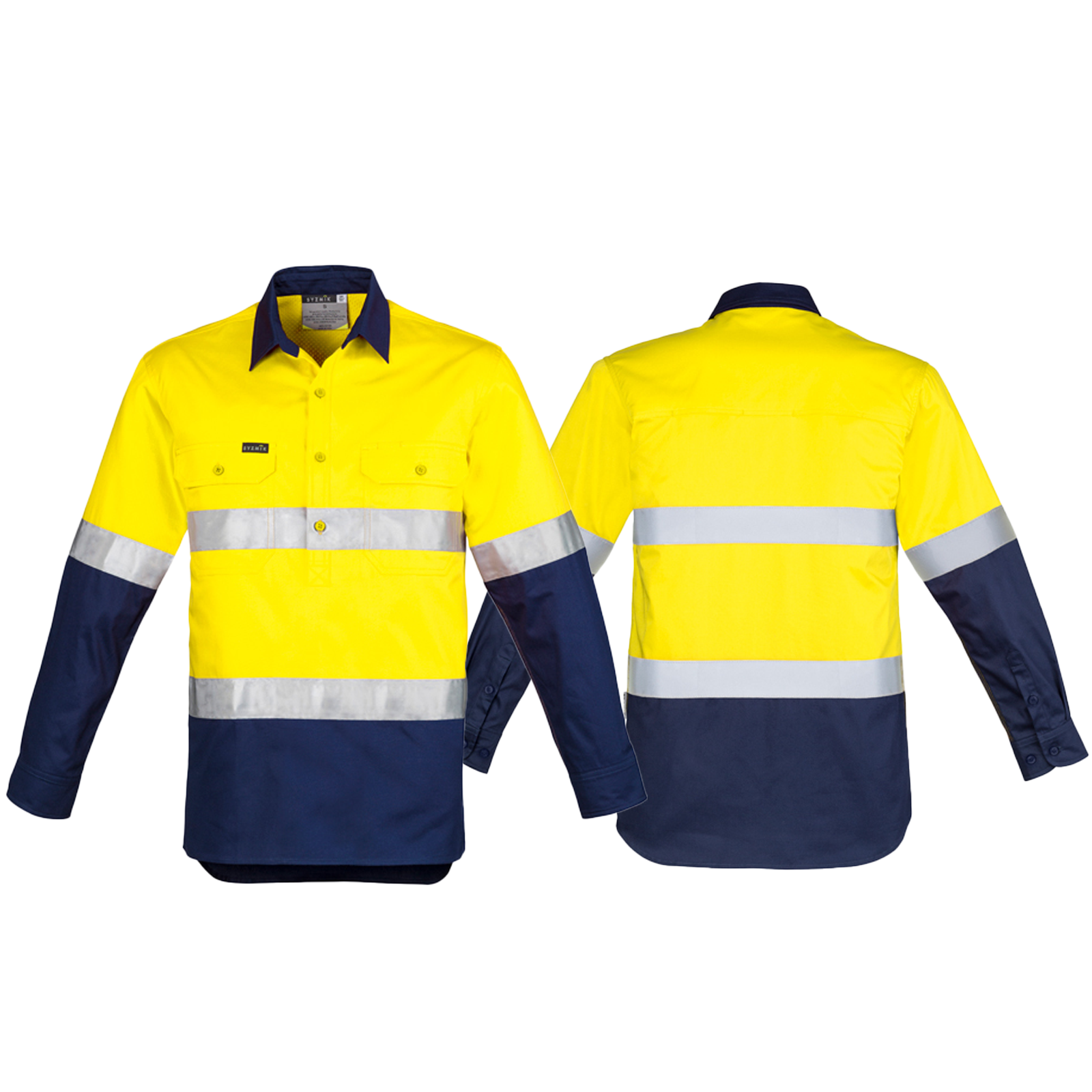 ZW550_Yellow_Blue_Front_Back_Syzmik_SunSafe_Australia.png
