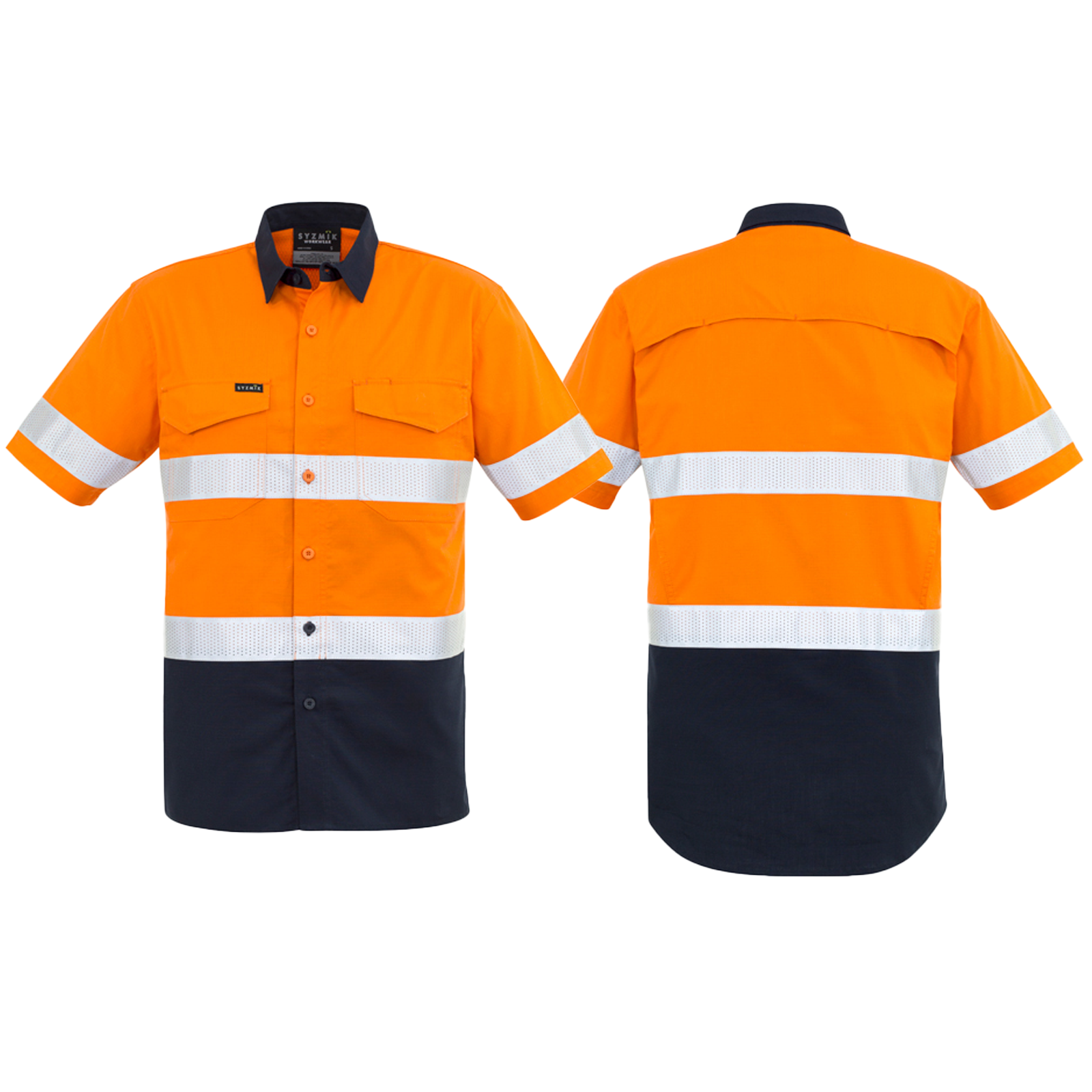 ZW835_Orange_Navy_Front_Back_Syzmik_SunSafe_Australia.png