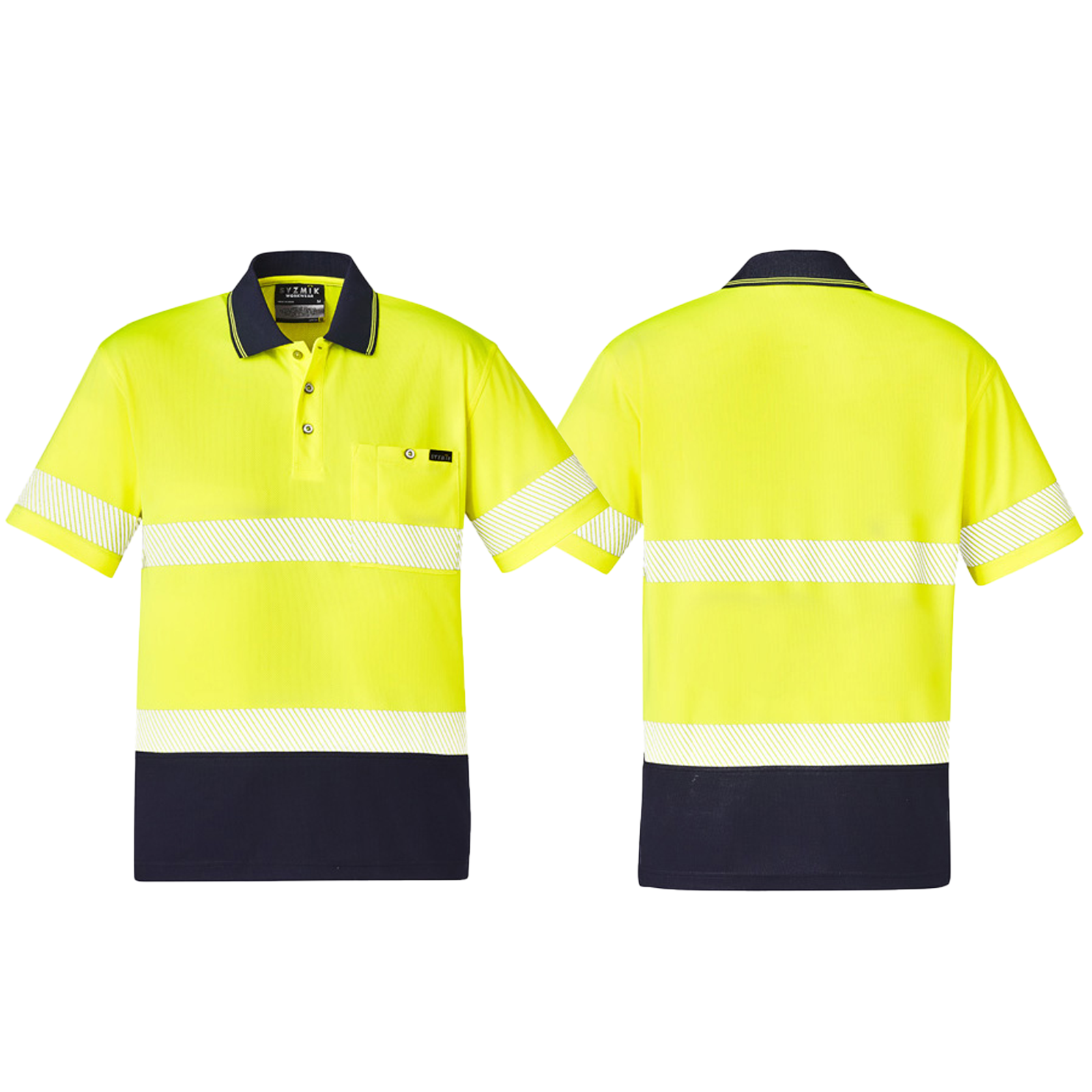 ZH535_Yellow_Navy_Front_Back_Syzmik_SunSafe_Australia.png