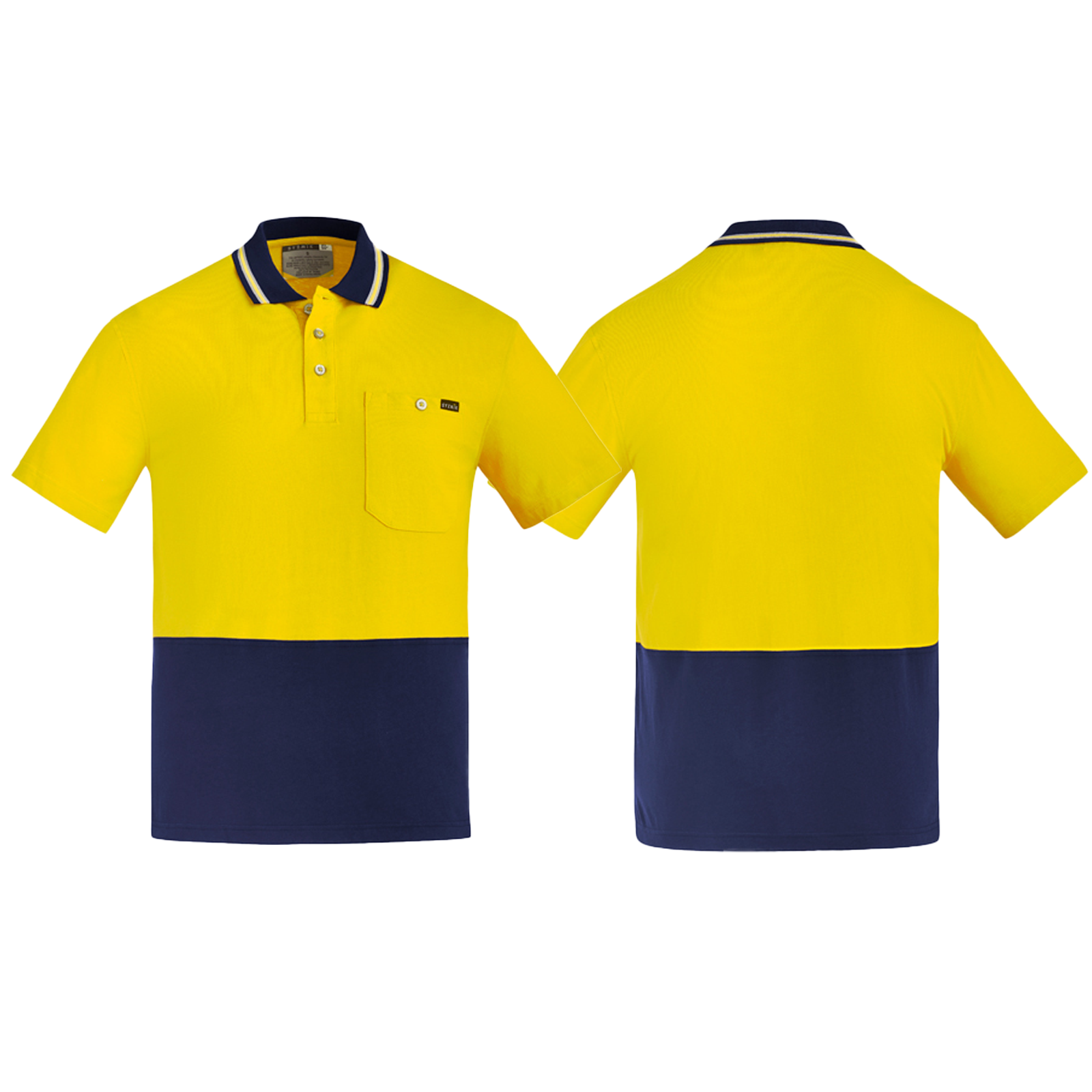 ZH435_Yellow_Navy_Front_Back_Syzmik_SunSafe_Australia.png