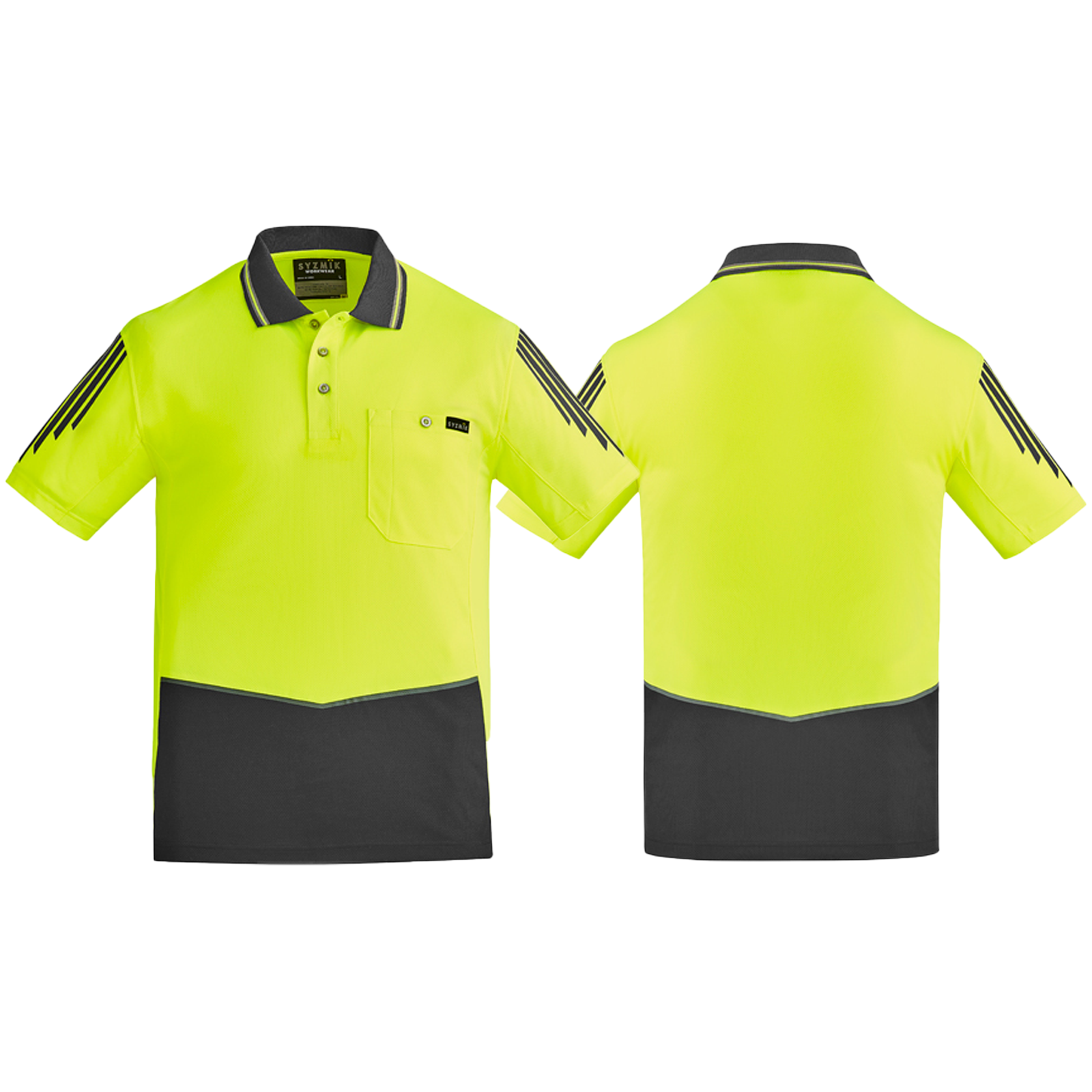 ZH315_Yellow_Charcoal_Front_Back_Syzmik_SunSafe_Australia.png