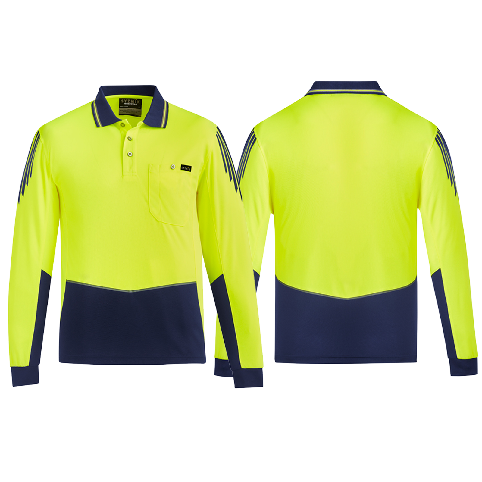 ZH310_Yellow_Navy_Front_Back_Syzmik_SunSafe_Australia.png