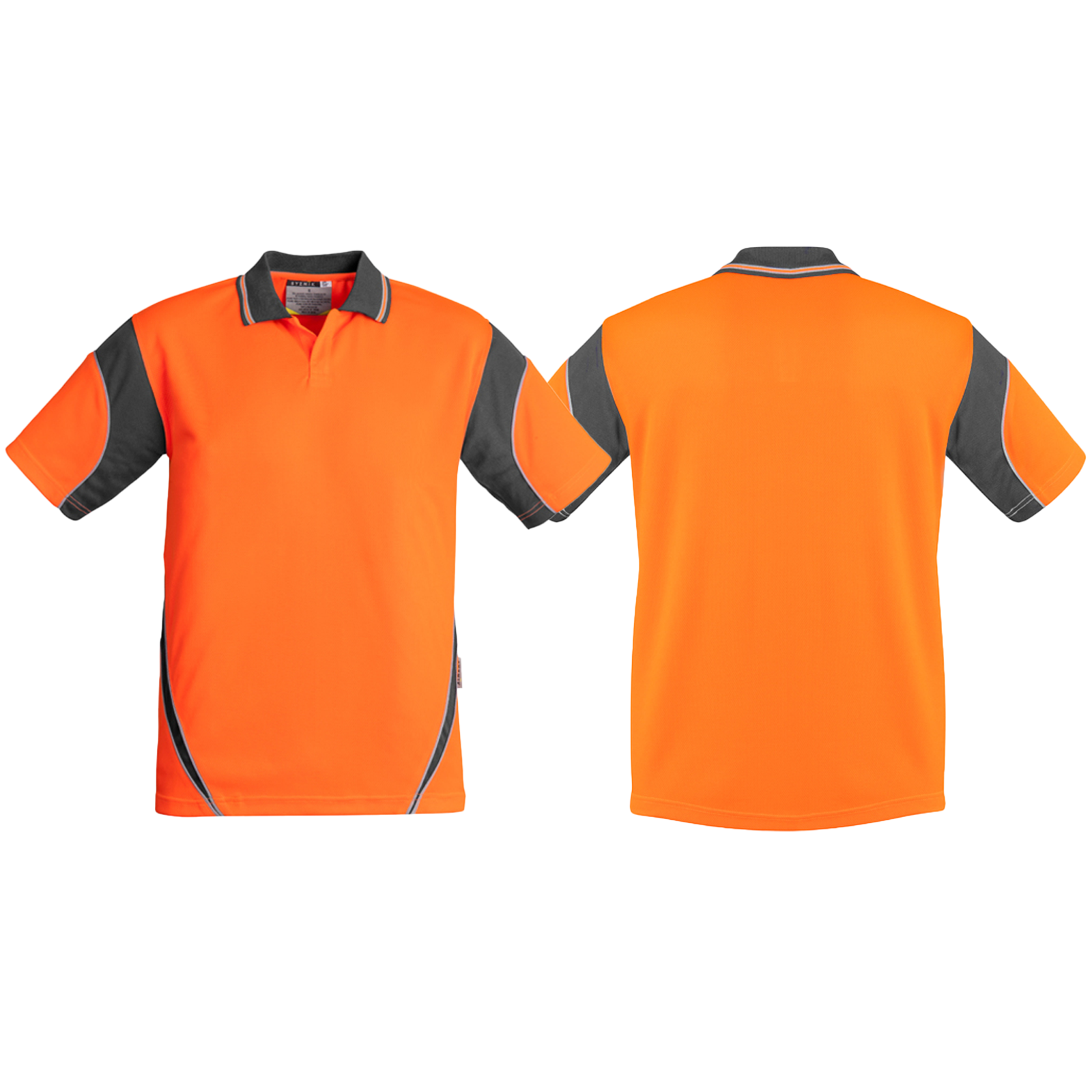 ZH248_Orange_Charcoal_Front_Back_Syzmik_SunSafe_Australia.png